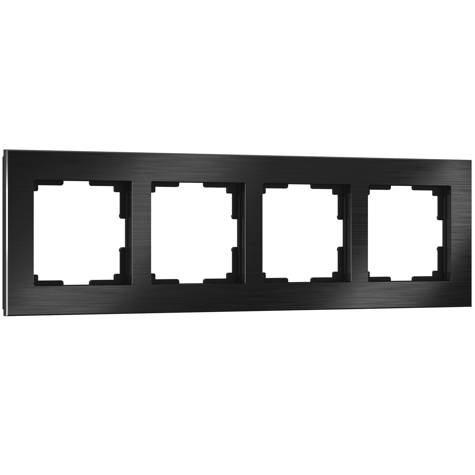 Изображение товара Werkel WL11-Frame-04 рамка 4 поста черный металл