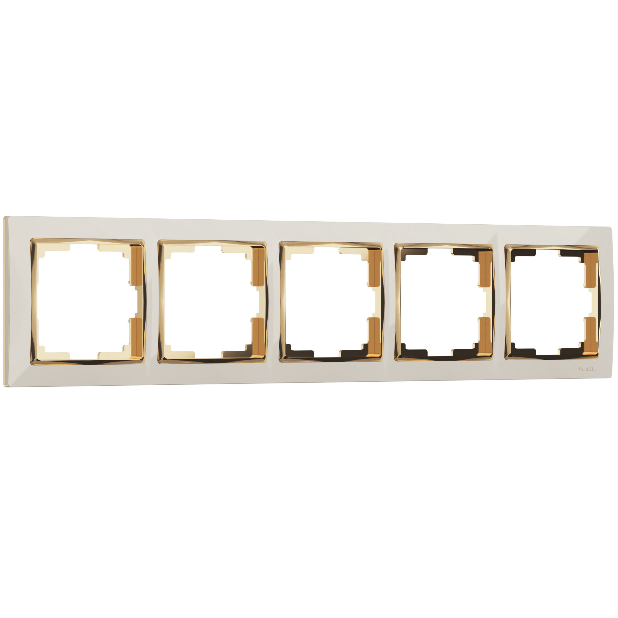Изображение товара Рамка на 5 постов Werkel Snabb WL03-Frame-05-ivory-GD слоновая кость Изображение товара Рамка на 5 постов Werkel Snabb WL03-Frame-05-ivory-GD слоновая кость