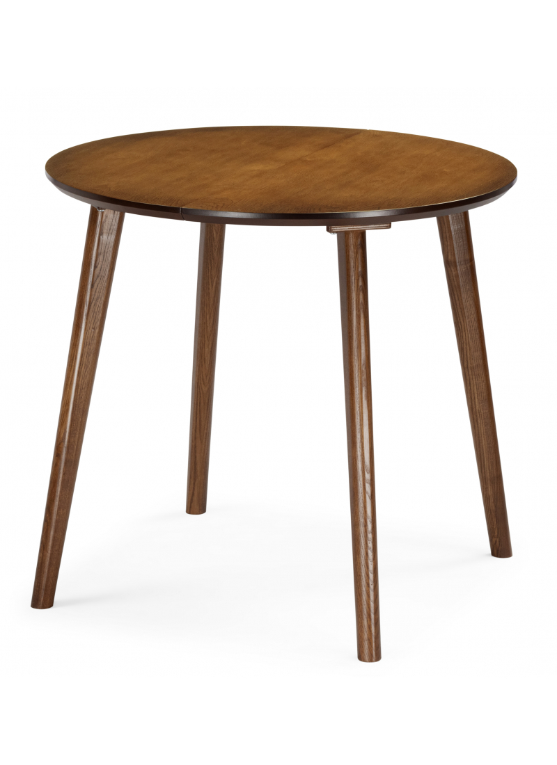 Изображение товара Современный круглый стол Woodville Турин 80х80 см шпон миланский орех