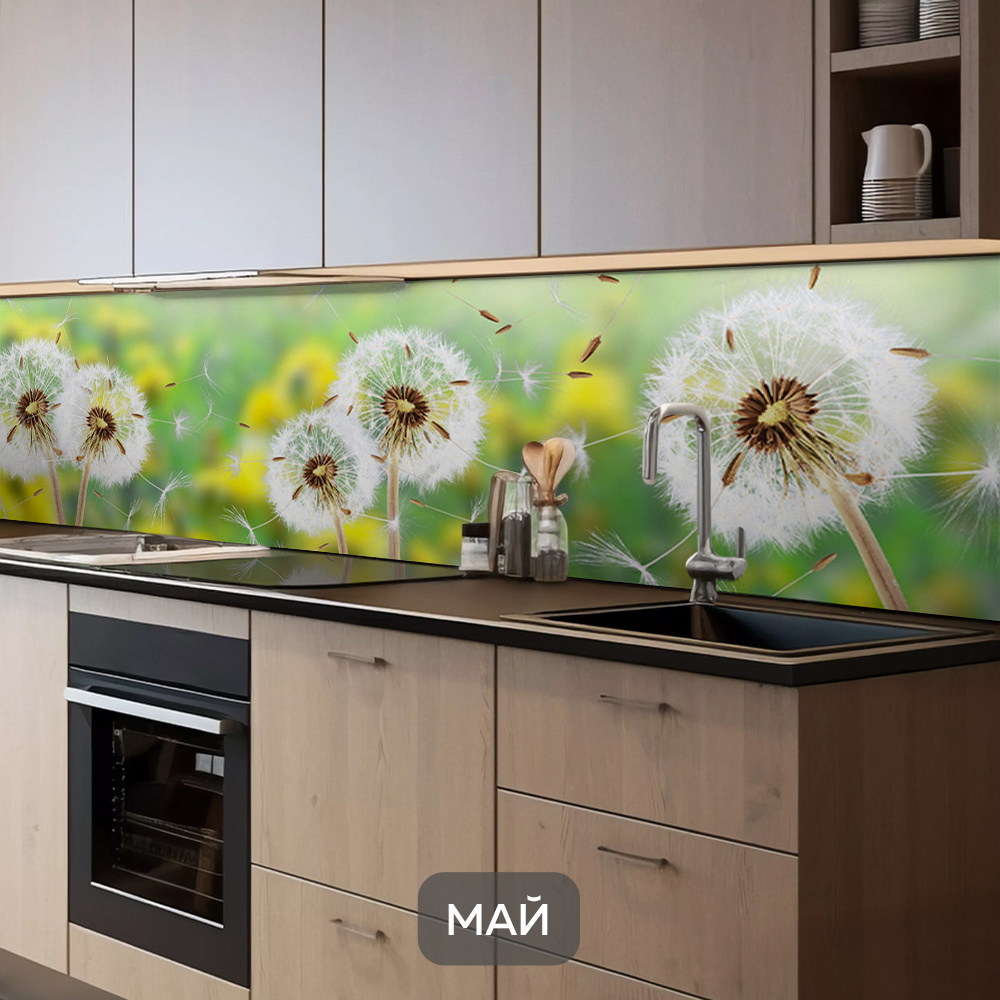 Изображение товара Стеновая панель Пластик Сибири Май 1092 300x60x0.1 см пластик / пвх цвет белый