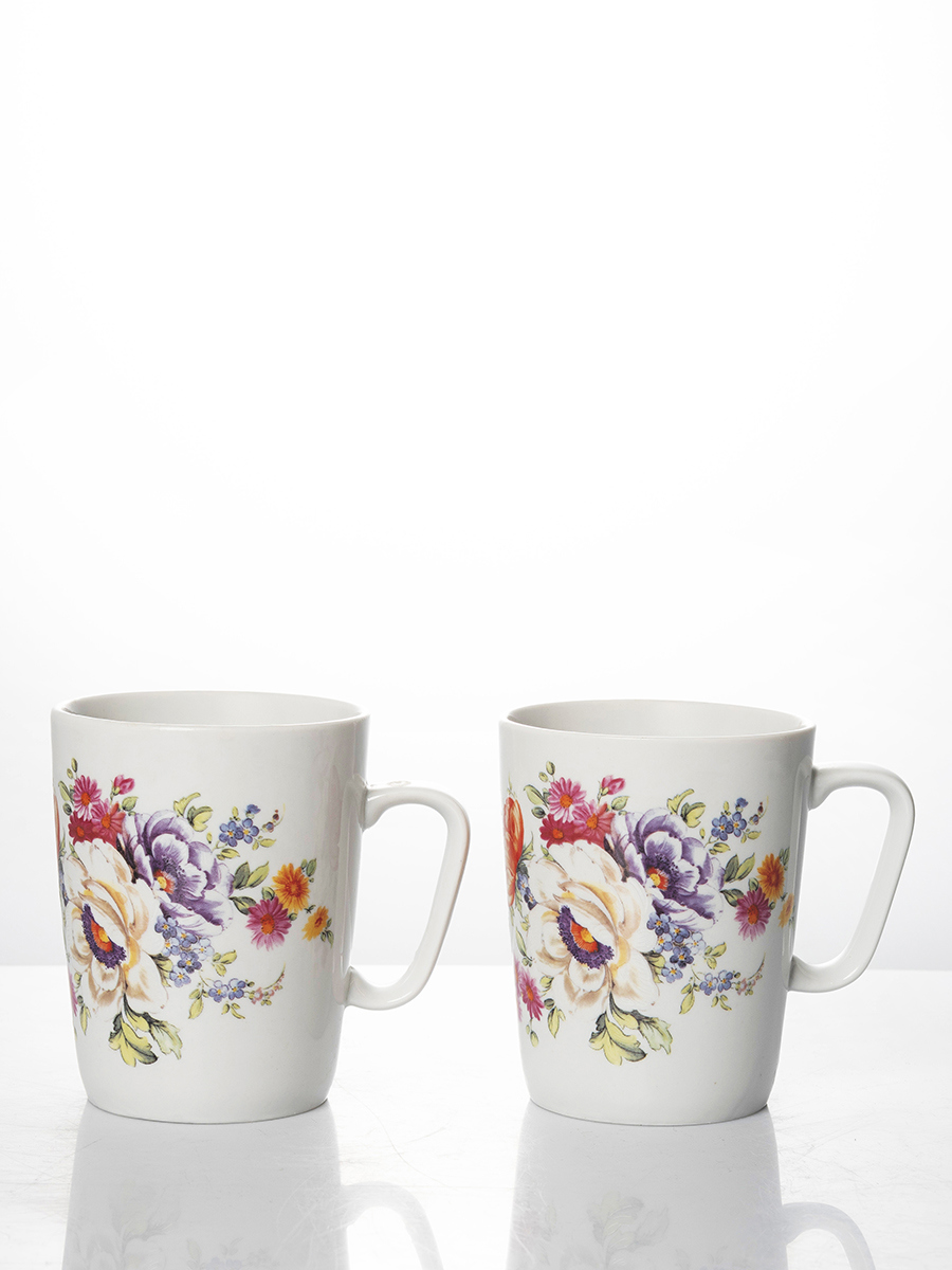 Изображение товара Набор из двух фарфоровых кружек Мейсенский букет 350 мл Дулёвский завод