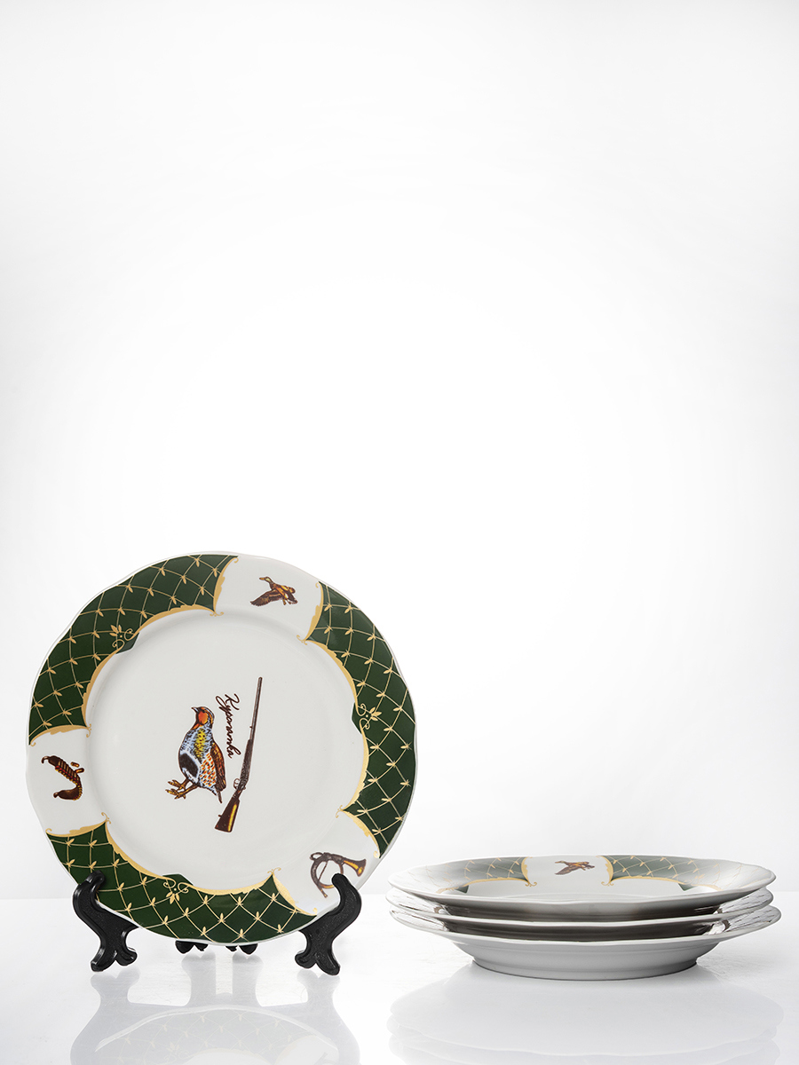 Изображение товара Набор тарелок 20 см Дулёвский фарфоровый завод 121472/4 Фарфор цвет белый