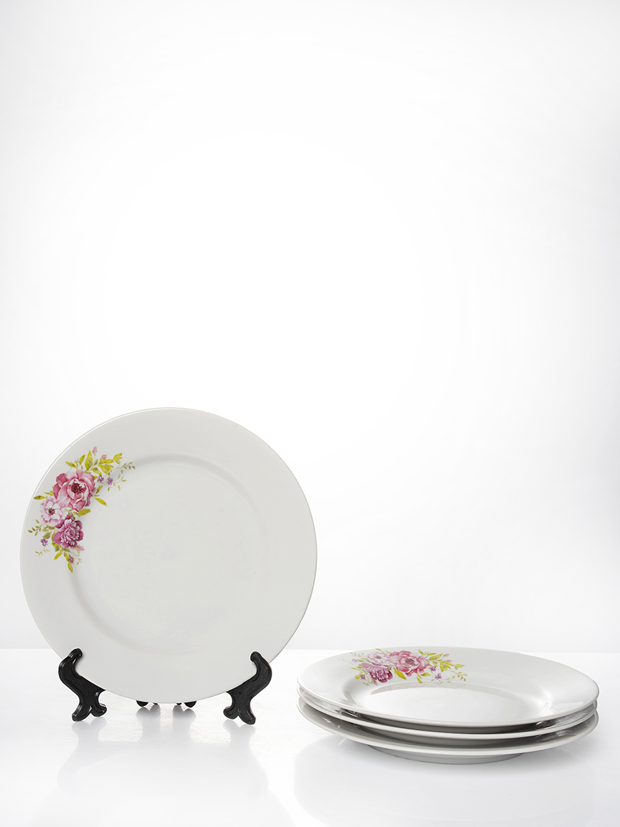 Изображение товара Набор тарелок 20 см из фарфора Дулёвский завод серия Оливия 4 шт