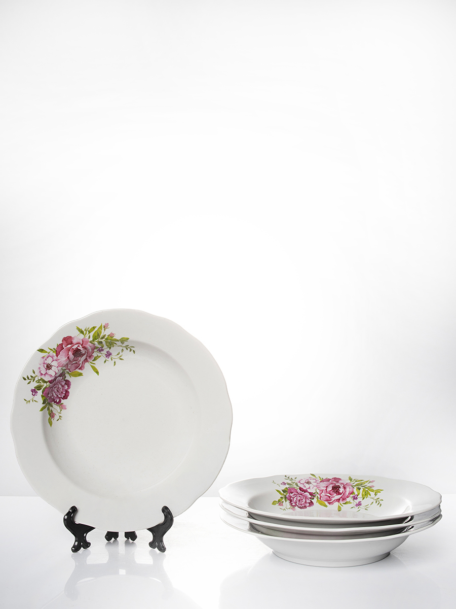 Изображение товара Набор тарелок 24 см Дулёвский фарфоровый завод Оливия 4 шт