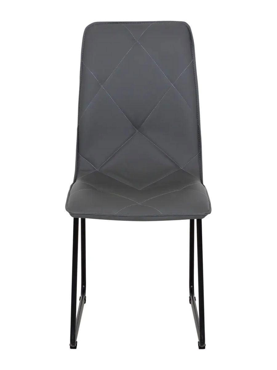 Изображение товара Стул Marco серии Огого Обстановочка! из искусственной кожи с металлическим каркасом серый