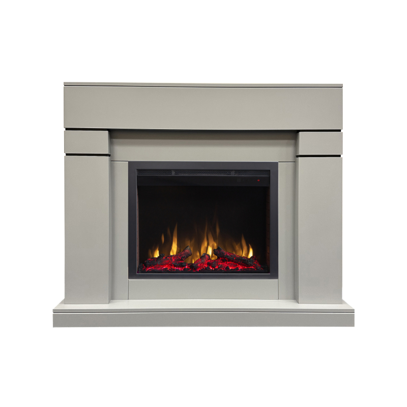 Изображение товара Каминокомплект Realflame Lindelse 26 GR-P715 с очагом Saphir 25.5 1500Вт серый