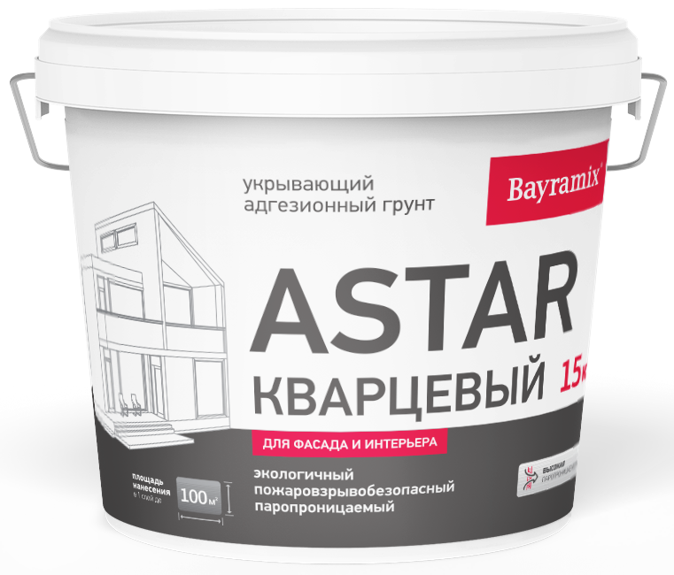Изображение товара Кварц-грунт Bayramix Астар цвет белый 15 кг