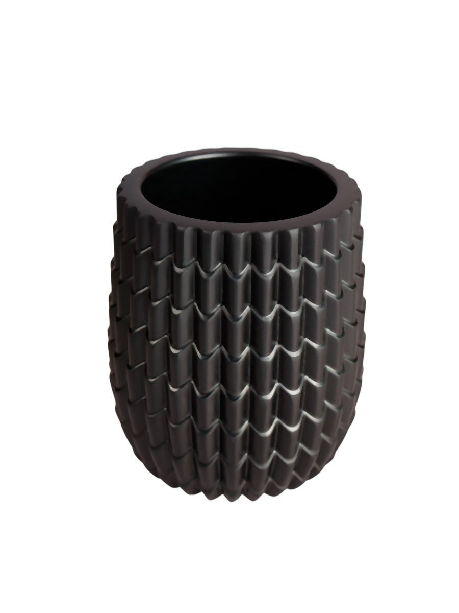 Изображение товара Стакан для зубных щеток этна полирезина черный - стильный и практичный аксессуар для ванной