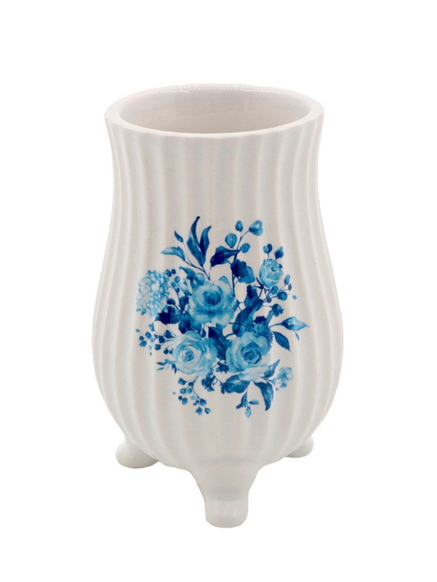 Изображение товара Стакан для щеток Версаль из керамики белый для ванной комнаты