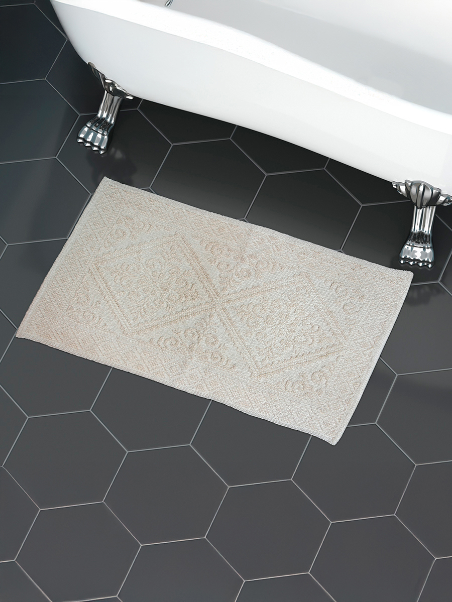 Изображение товара Коврик для ванной Zenfort Vintage 50x80 см белый противоскользящий