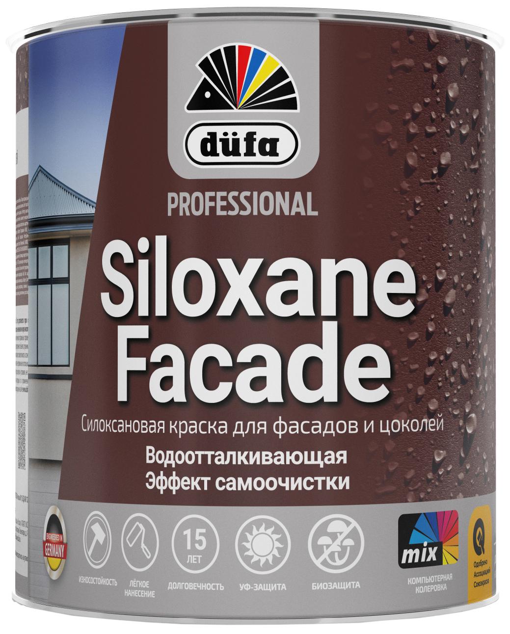 Изображение товара Краска фасадная Dufa Siloxane Facade цвет белый матовая база 1 0.9 л