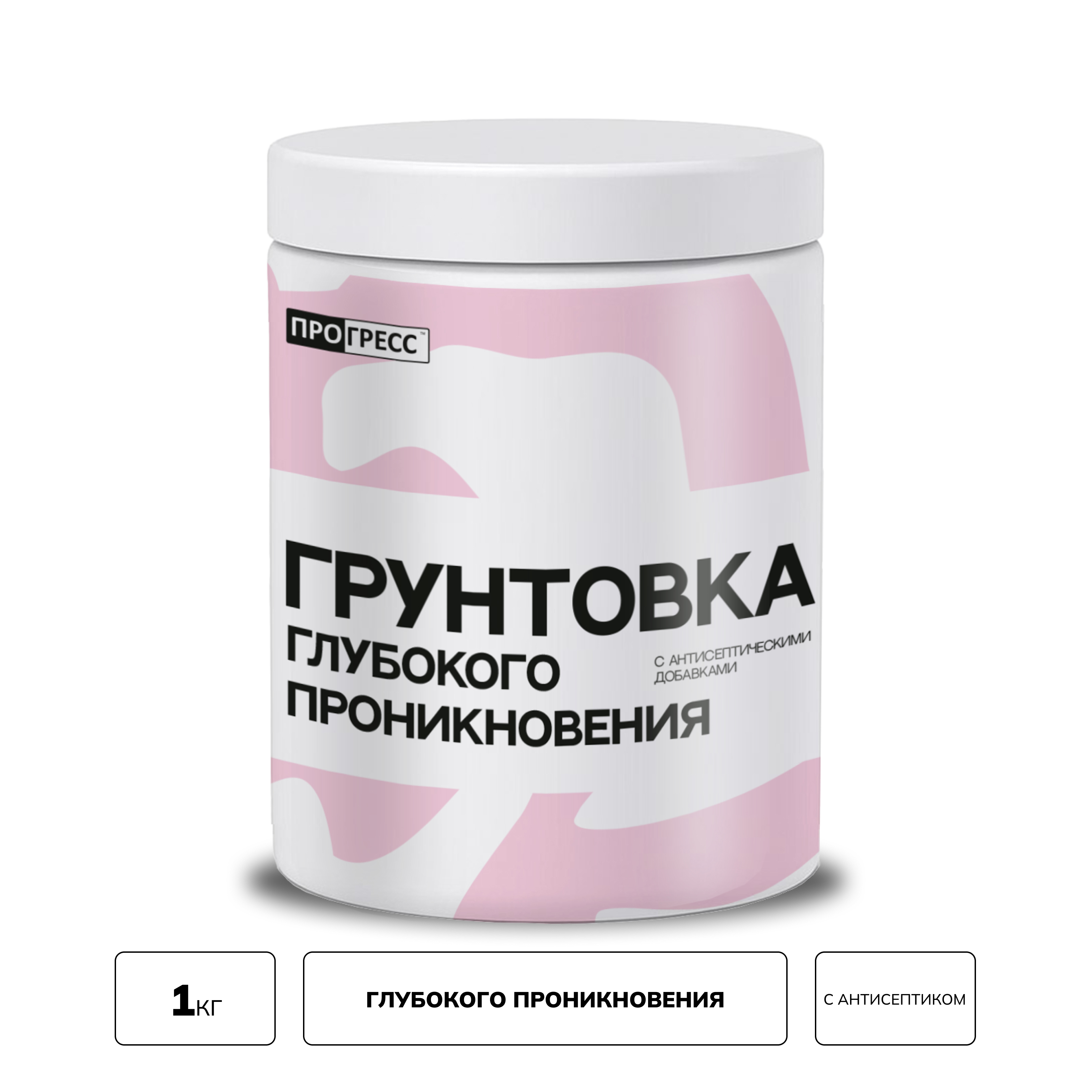 Изображение товара Акриловая грунтовка Прогресс 1л для внутренней и наружной отделки