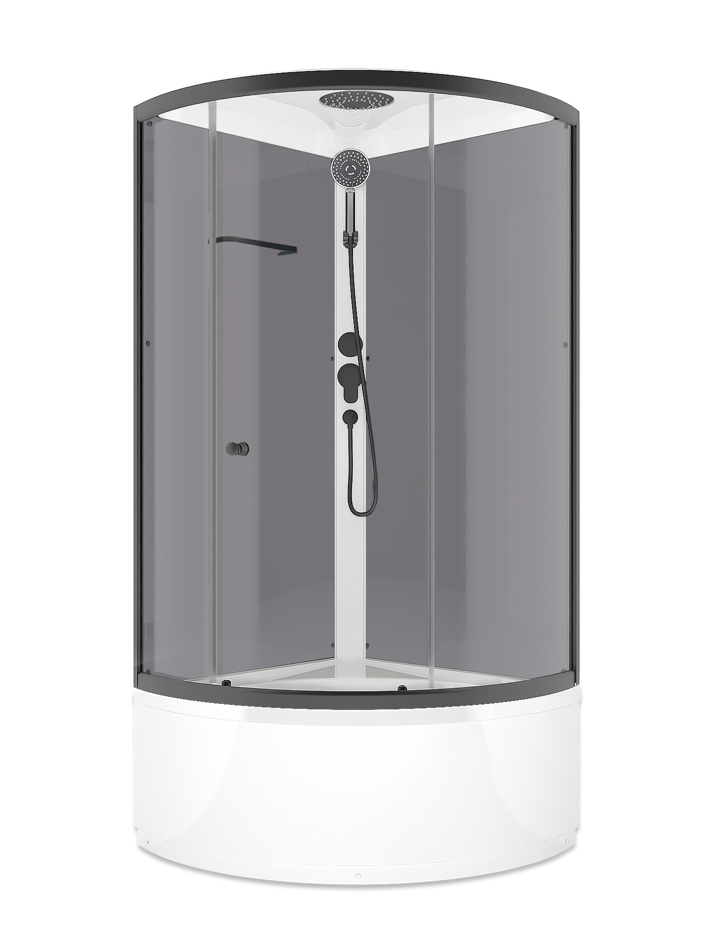 Изображение товара Душевая кабина Domani-Spa Simple 99 high 90x90x218 см с высоким поддоном прозрачное стекло