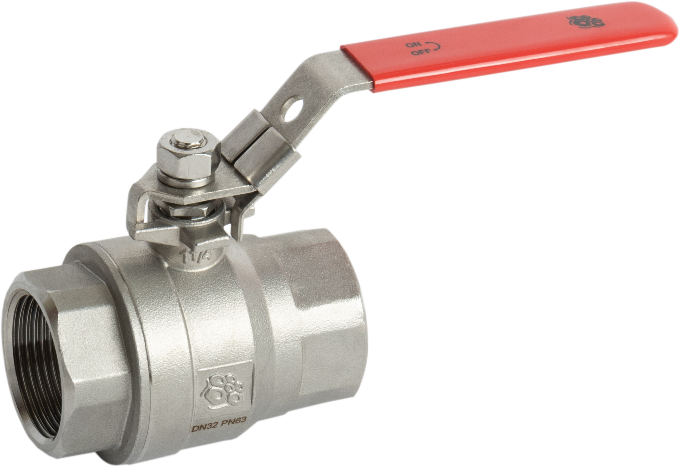 Изображение товара Кран шаровой прямой Рашворк 7014-020-63 DN20 PN12 из нержавеющей стали