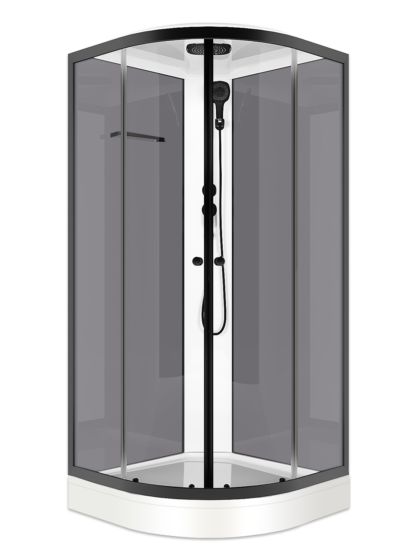 Изображение товара Душевая кабина Domani-Spa Delight Slim 88 80x80 см с крышей и прозрачным стеклом