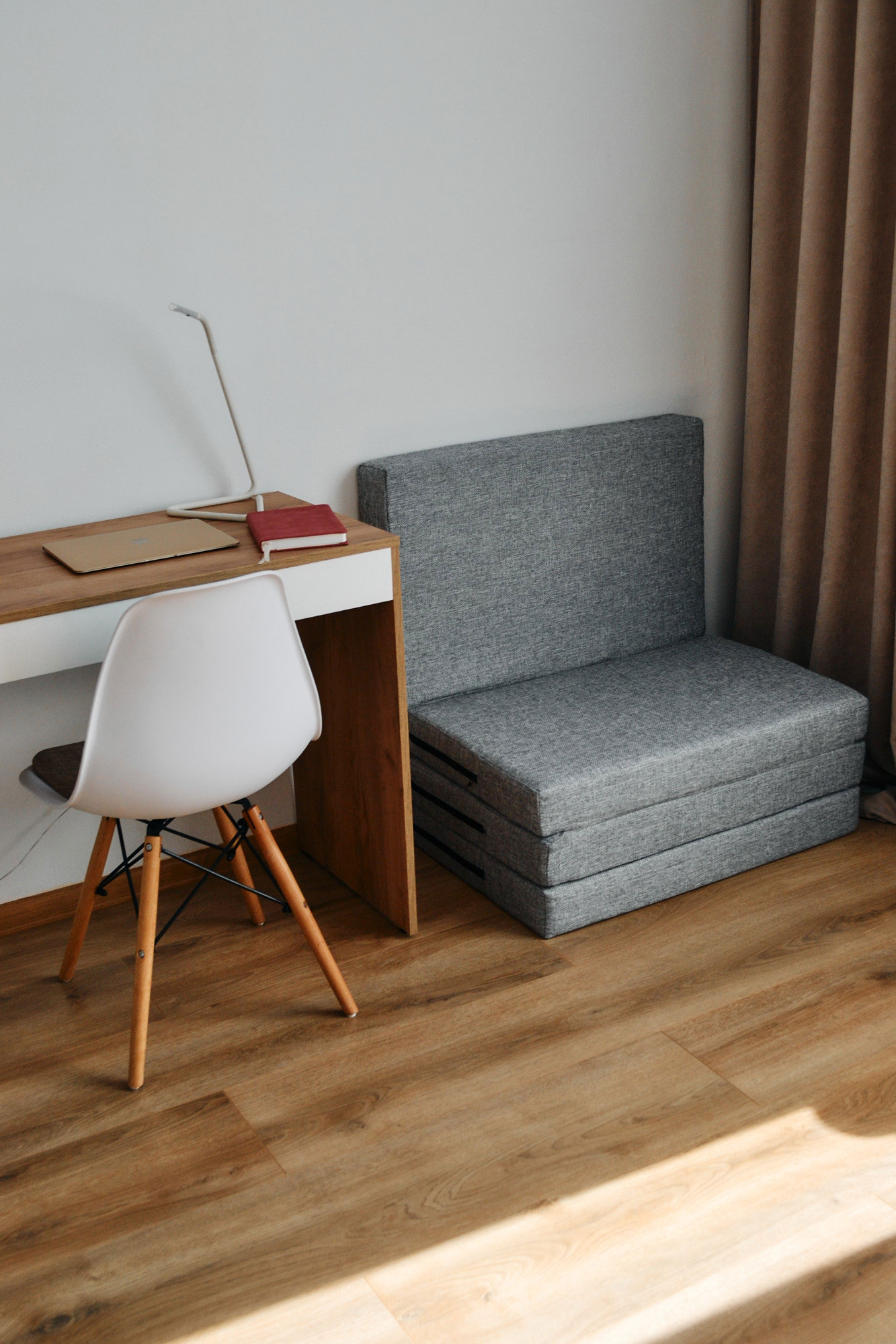 Изображение товара Диван раскладной Umattress 80x30x50 см рогожка цвет серый