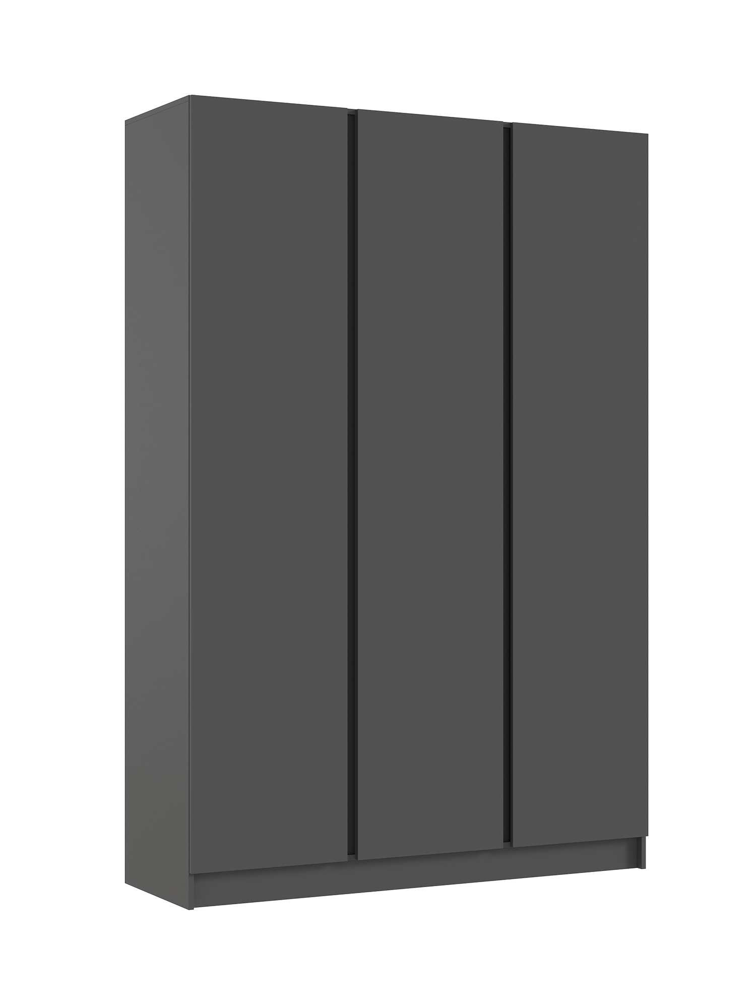 Изображение товара Шкаф распашной Миф Келвин с 3 дверями 150x224 см графит