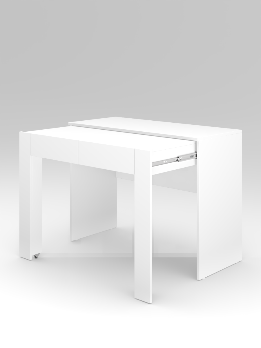 Изображение товара Стол письменный Wood&stone Энигма, белый, 105x76 см