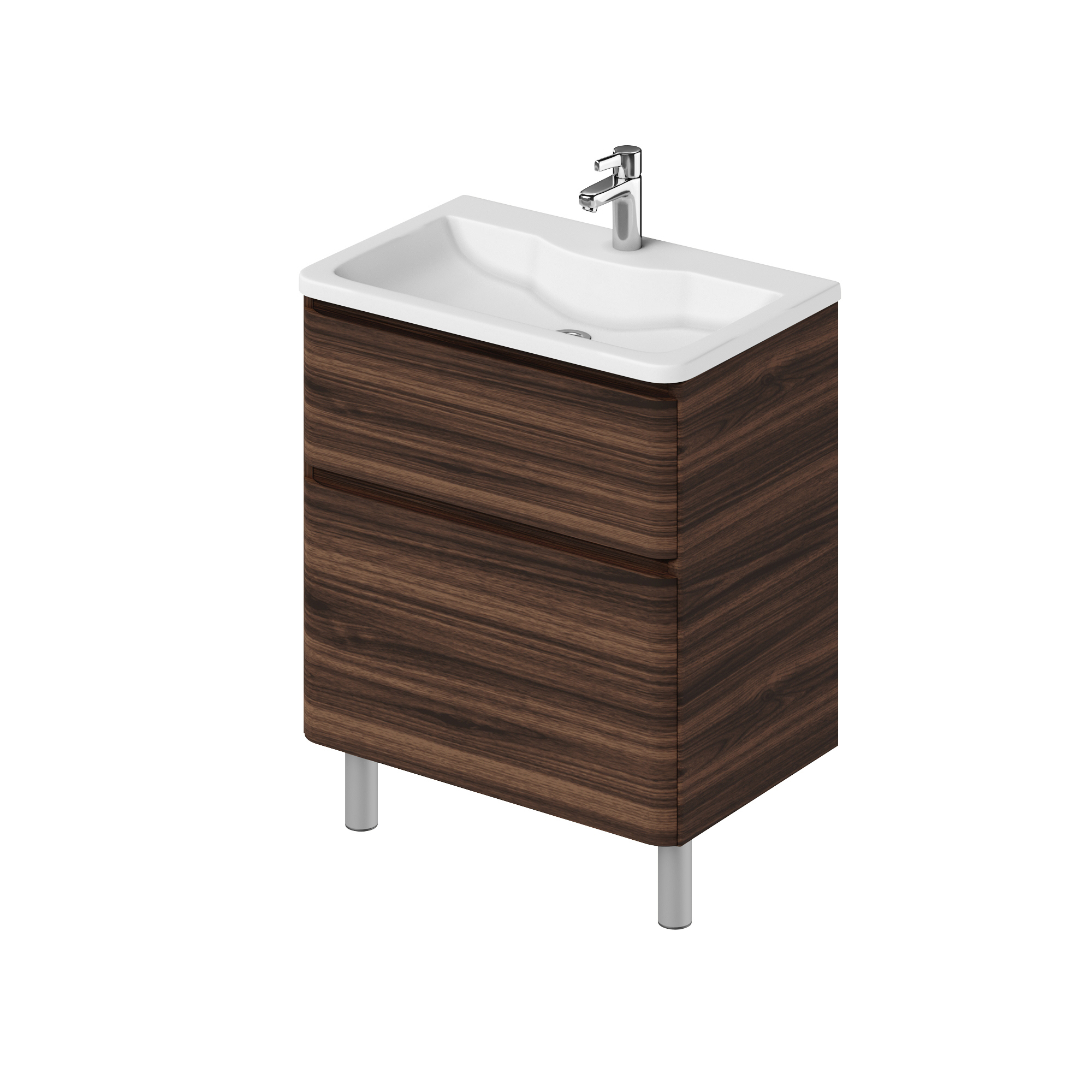 Изображение товара Тумба с раковиной Итана Roberto 70 69.5x45x85 напольная коричневая