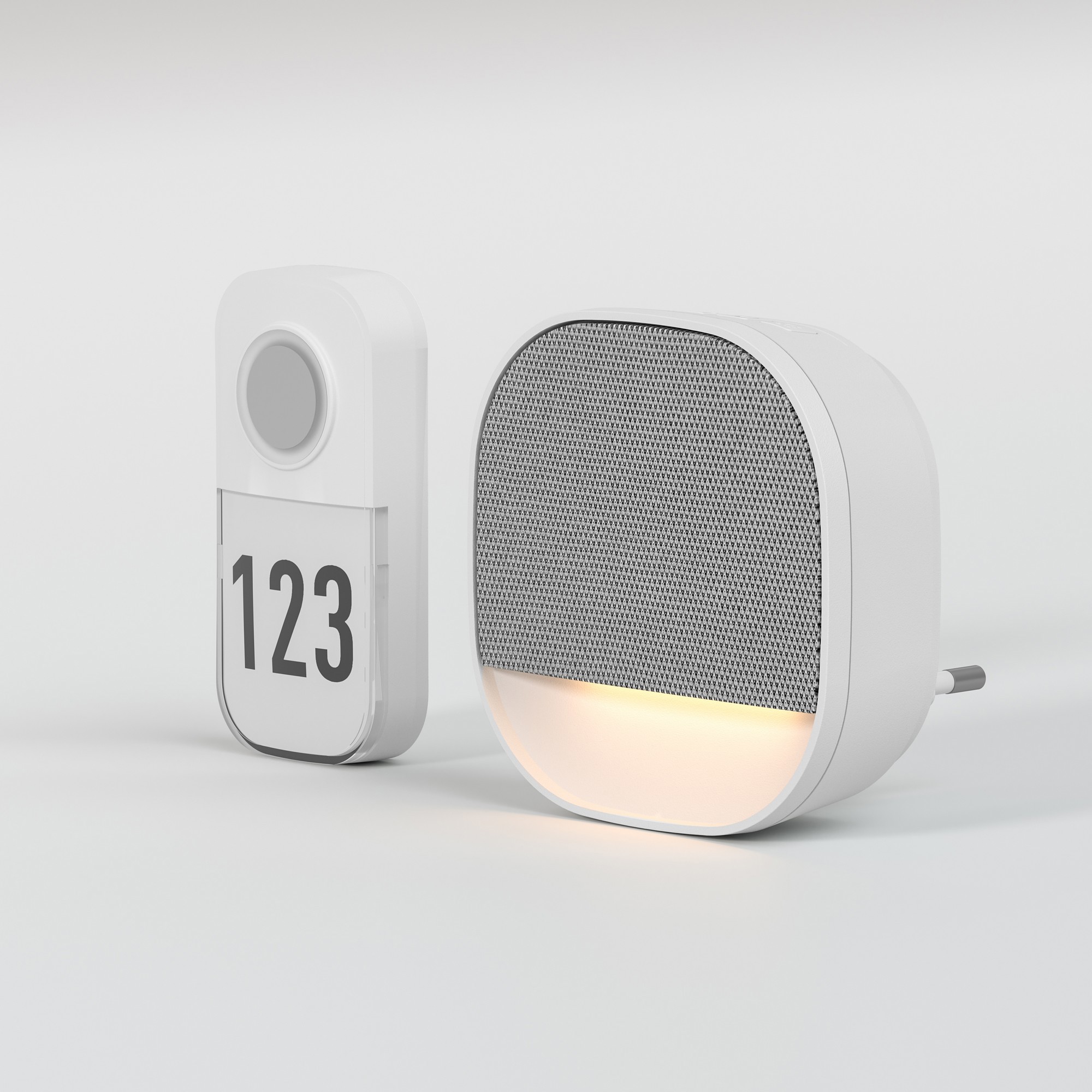 Изображение товара Дверной звонок беспроводной Elektrostandard DBQ30M WL 36 мелодии цвет белый