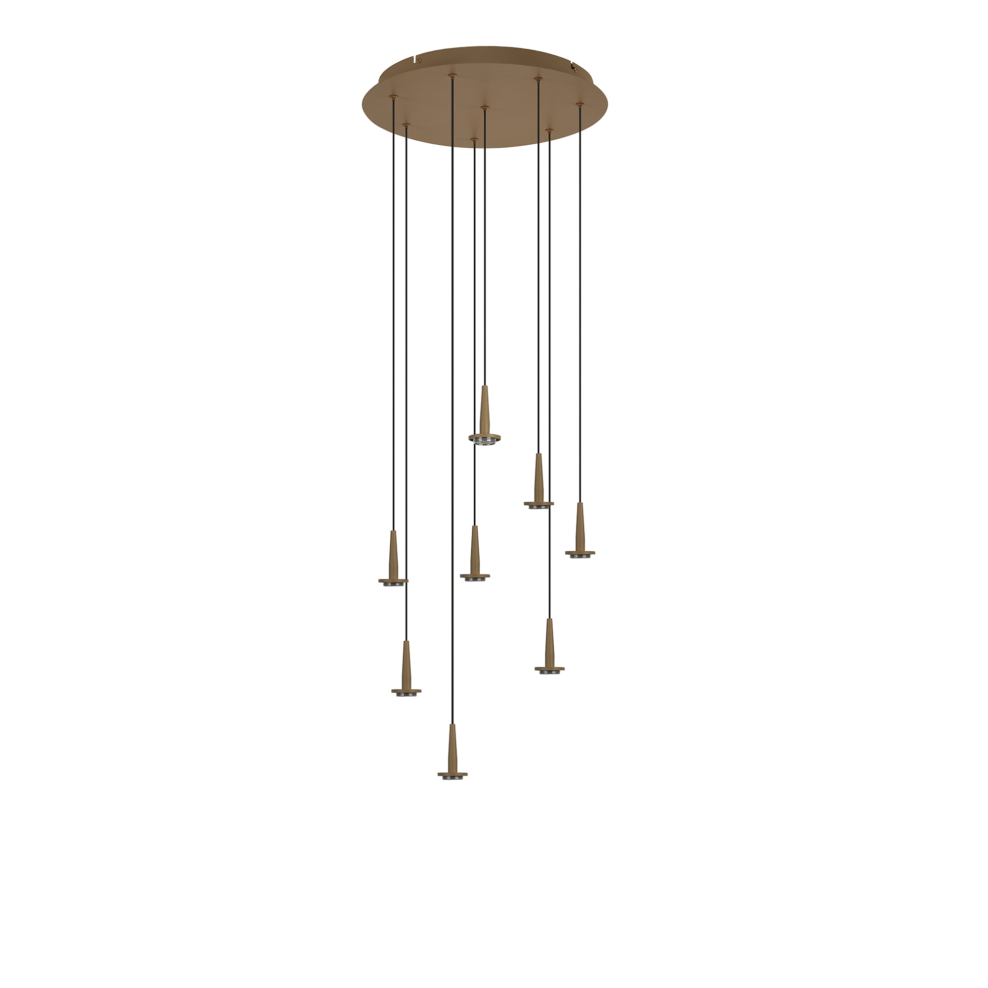 Изображение товара Современная подвесная светодиодная люстра Mantra Andromeda 8933 золото 8 плафонов 13 м²