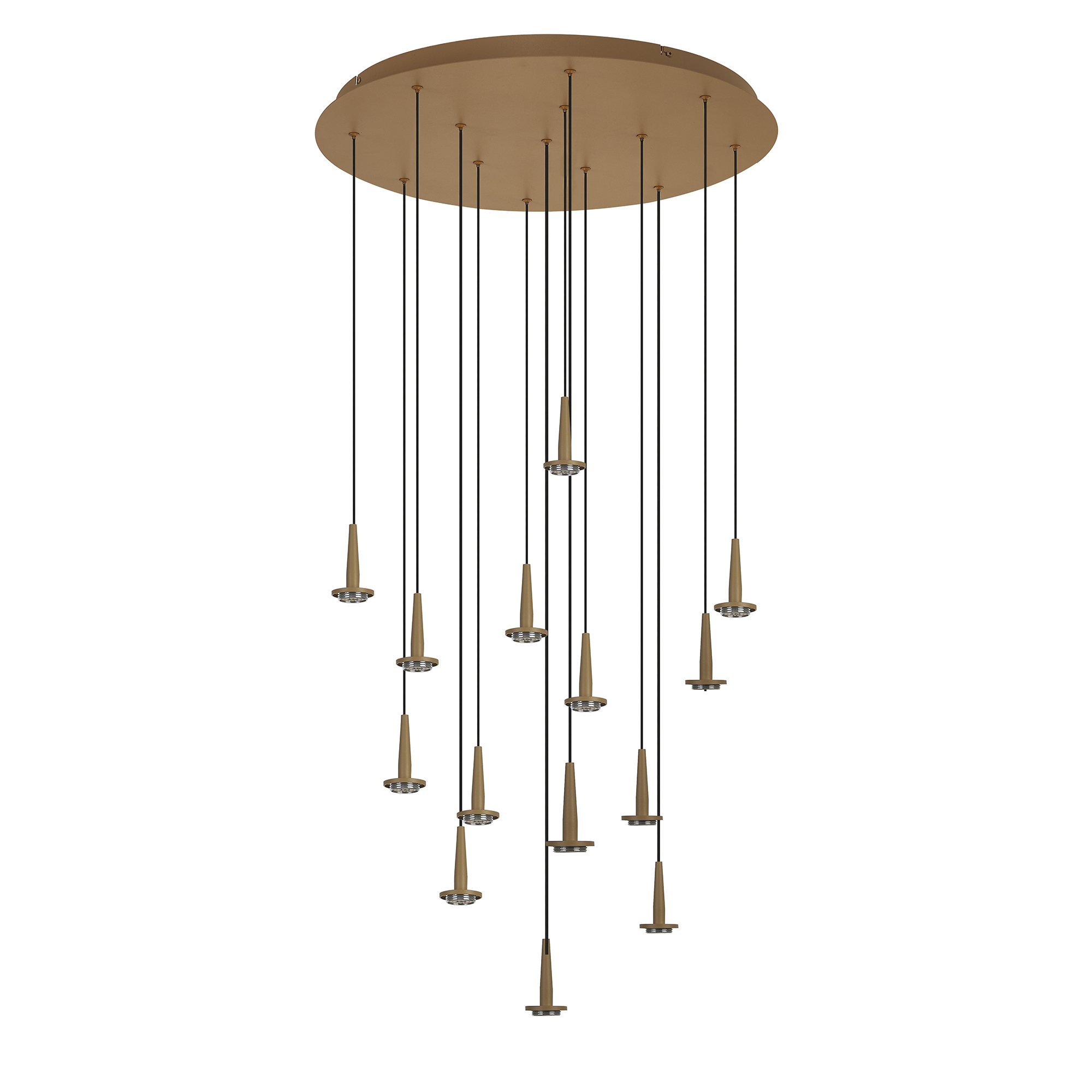 Изображение товара Люстра подвесная светодиодная Mantra Andromeda 8935 22 м² золотая теплый белый свет