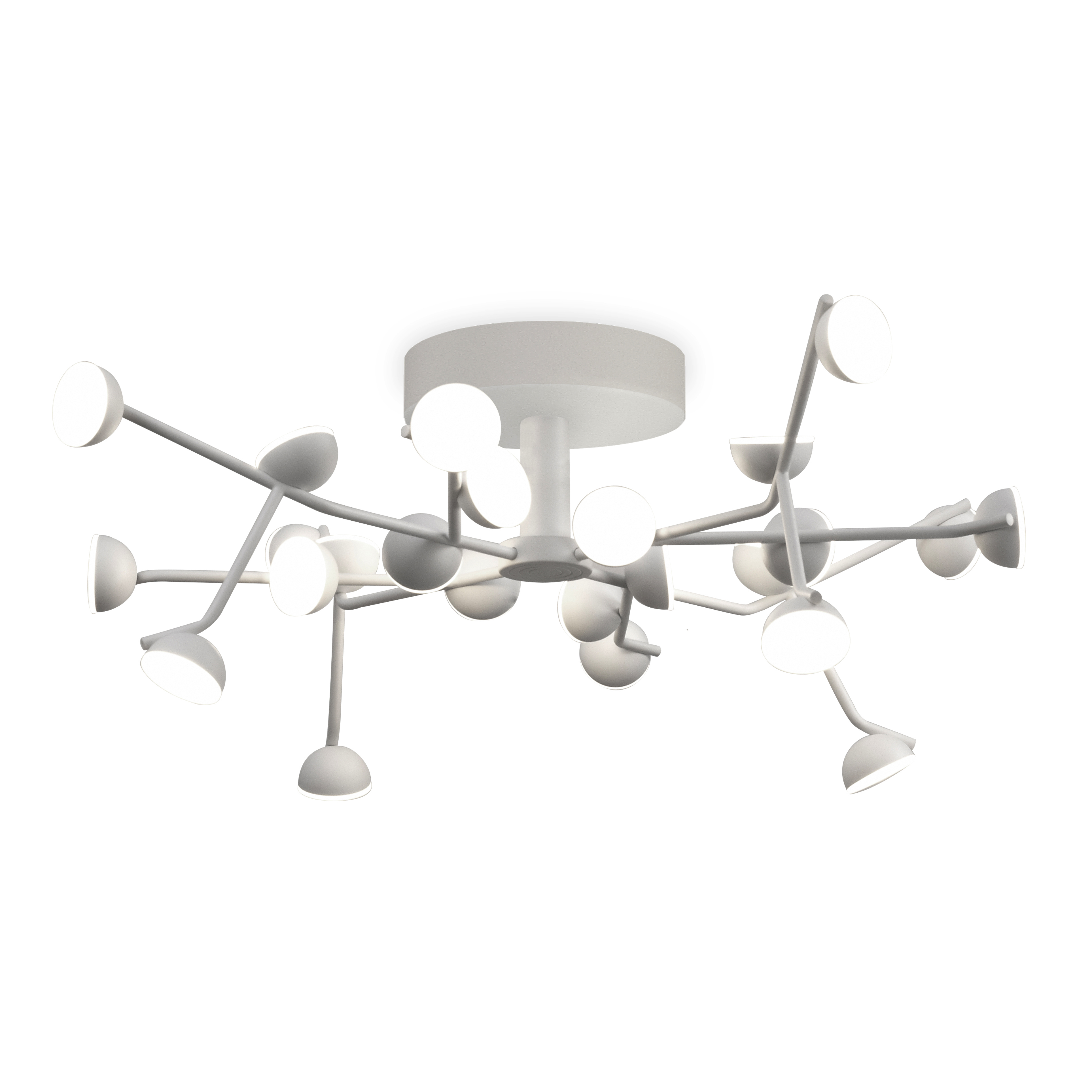 Изображение товара Светильник подвесной светодиодный Mantra 8653 15 м² теплый белый blanco алюминий