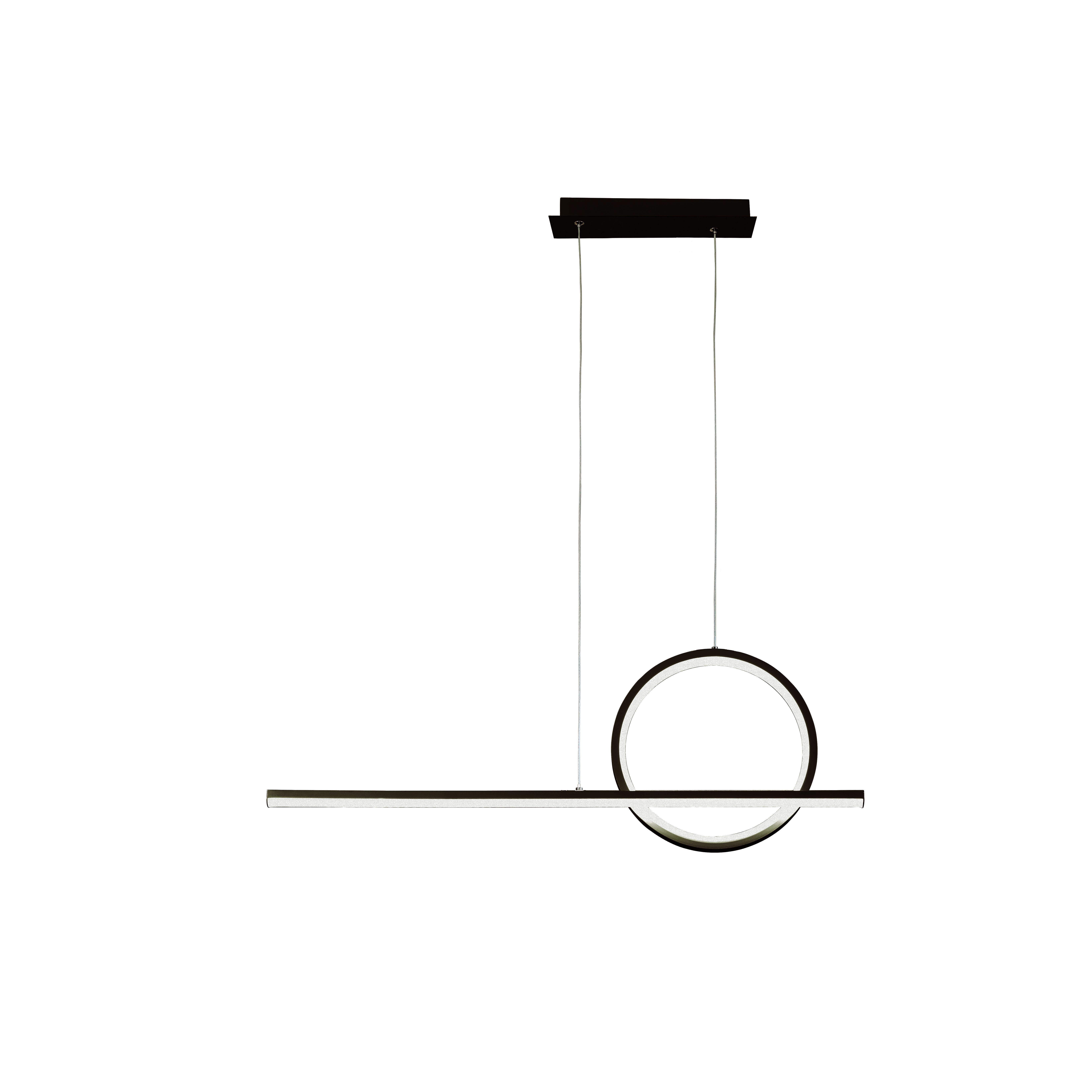 Изображение товара Люстра подвесная светодиодная KITESURF 7142 стильная современная в черном цвете