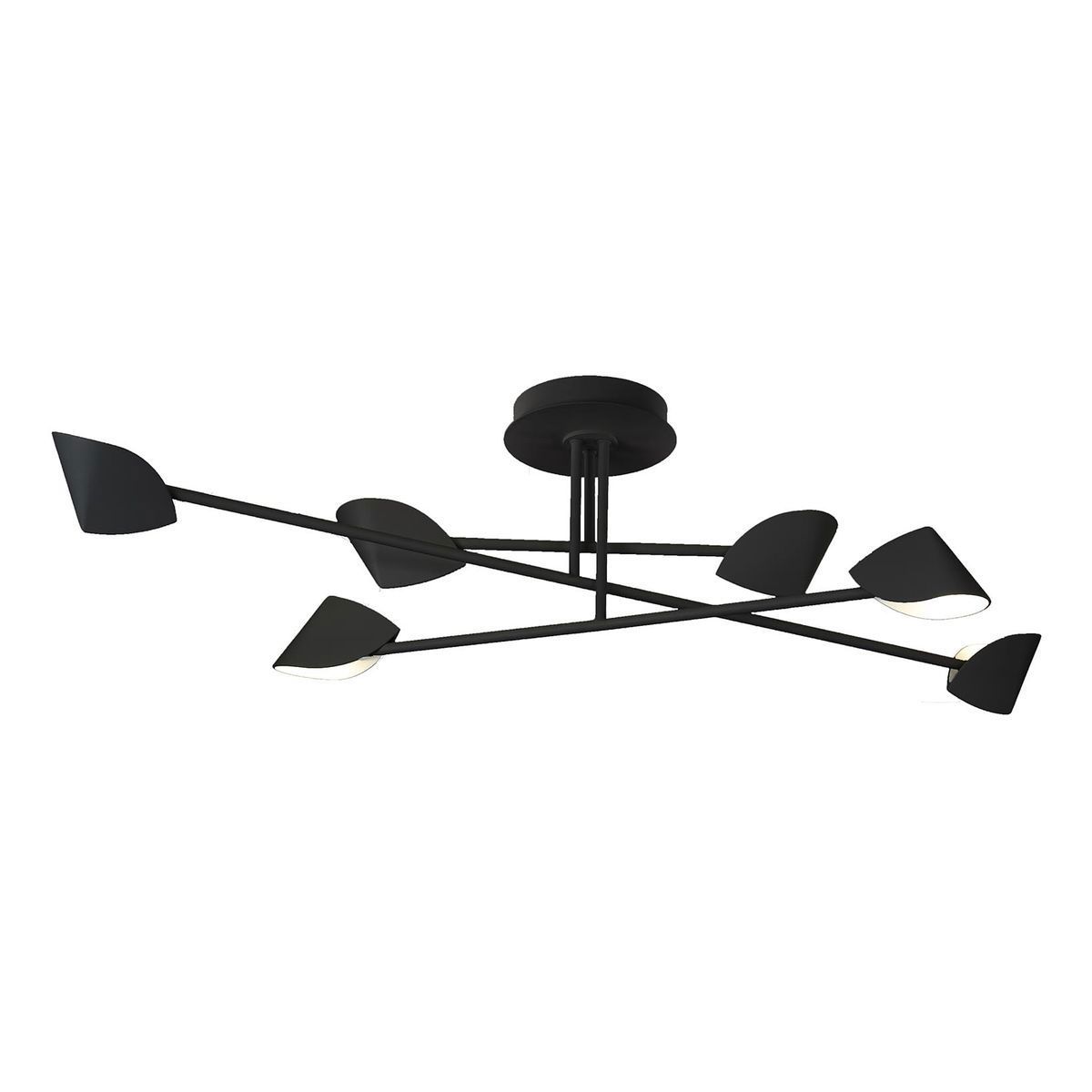 Изображение товара Люстра потолочная LED MANTRA 7580 CAPUCCINA черная с регулировкой направления плафонов