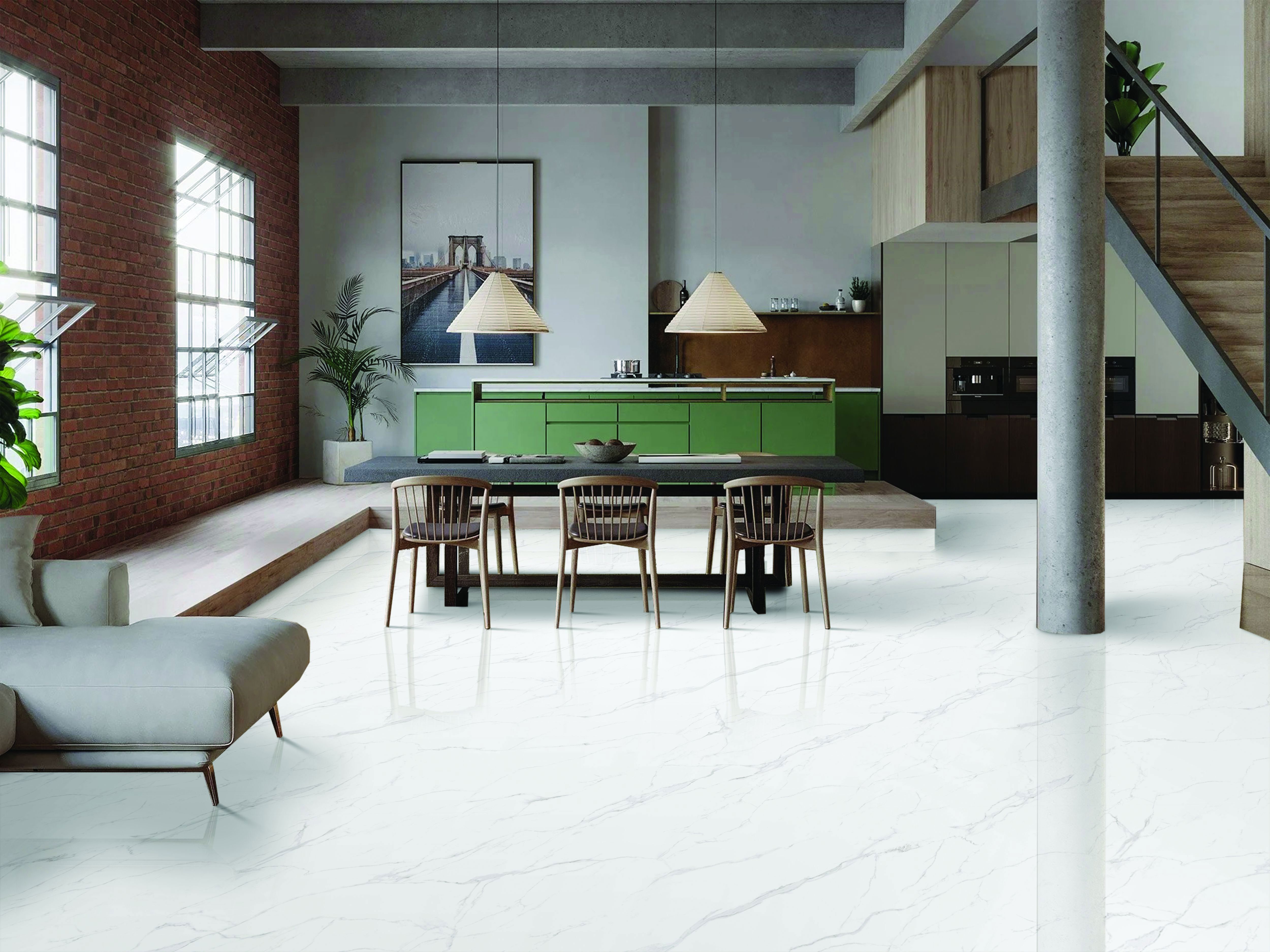 Изображение товара Керамогранит Gravita Statuario rock 78803619 80x160см цвет белая