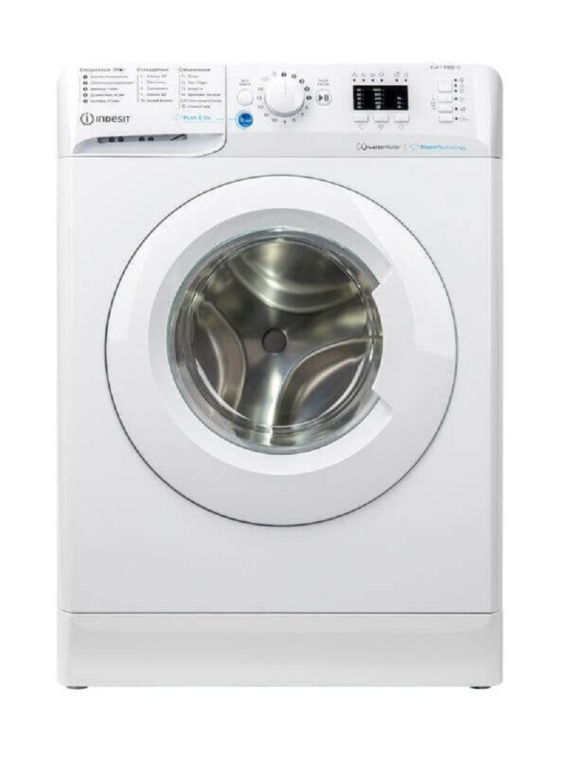 Изображение товара Стиральная машина Indesit Bwsa 6109 wwv ru 64x89x48 см 6 кг цвет белый