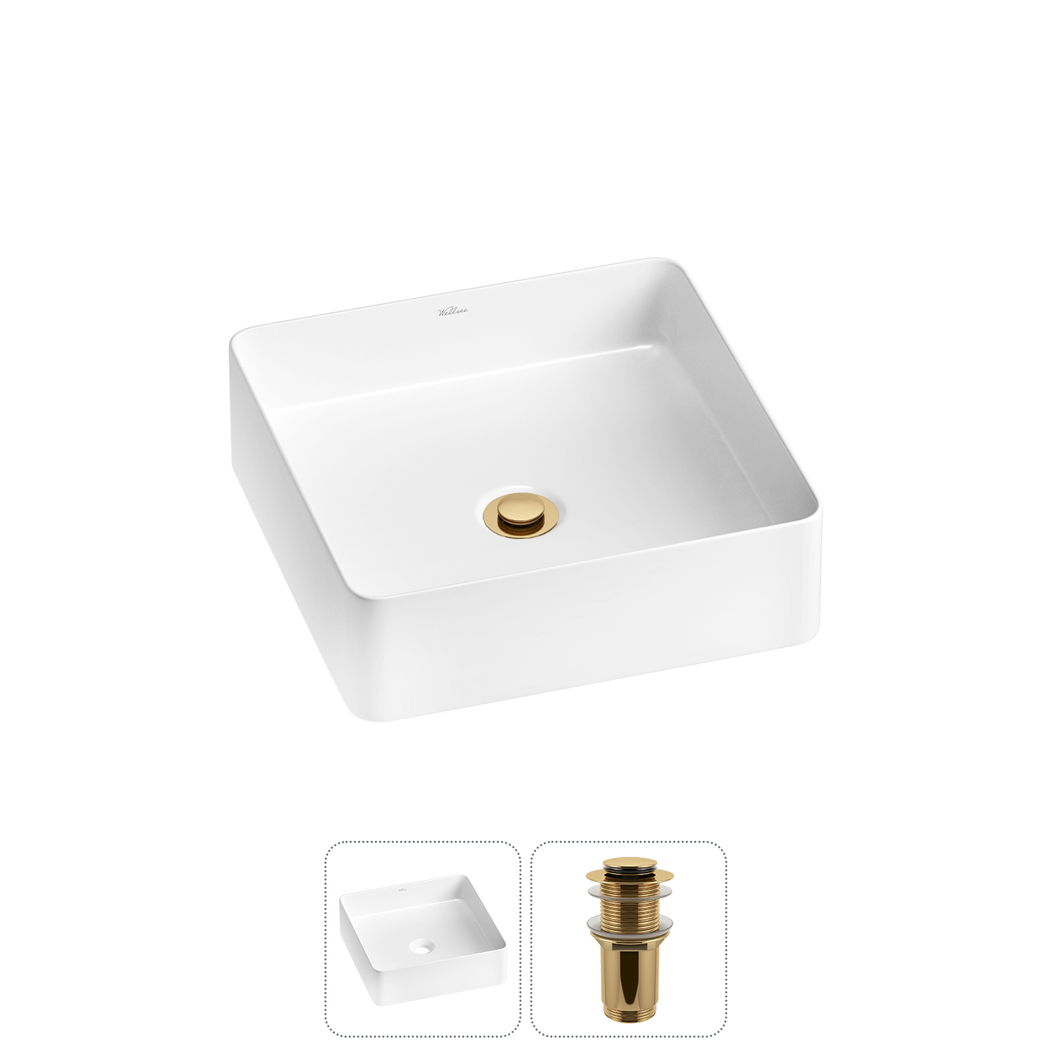 Изображение товара Раковина Wellsee freedom 2.0 36 см керамическая глянцевая Польша