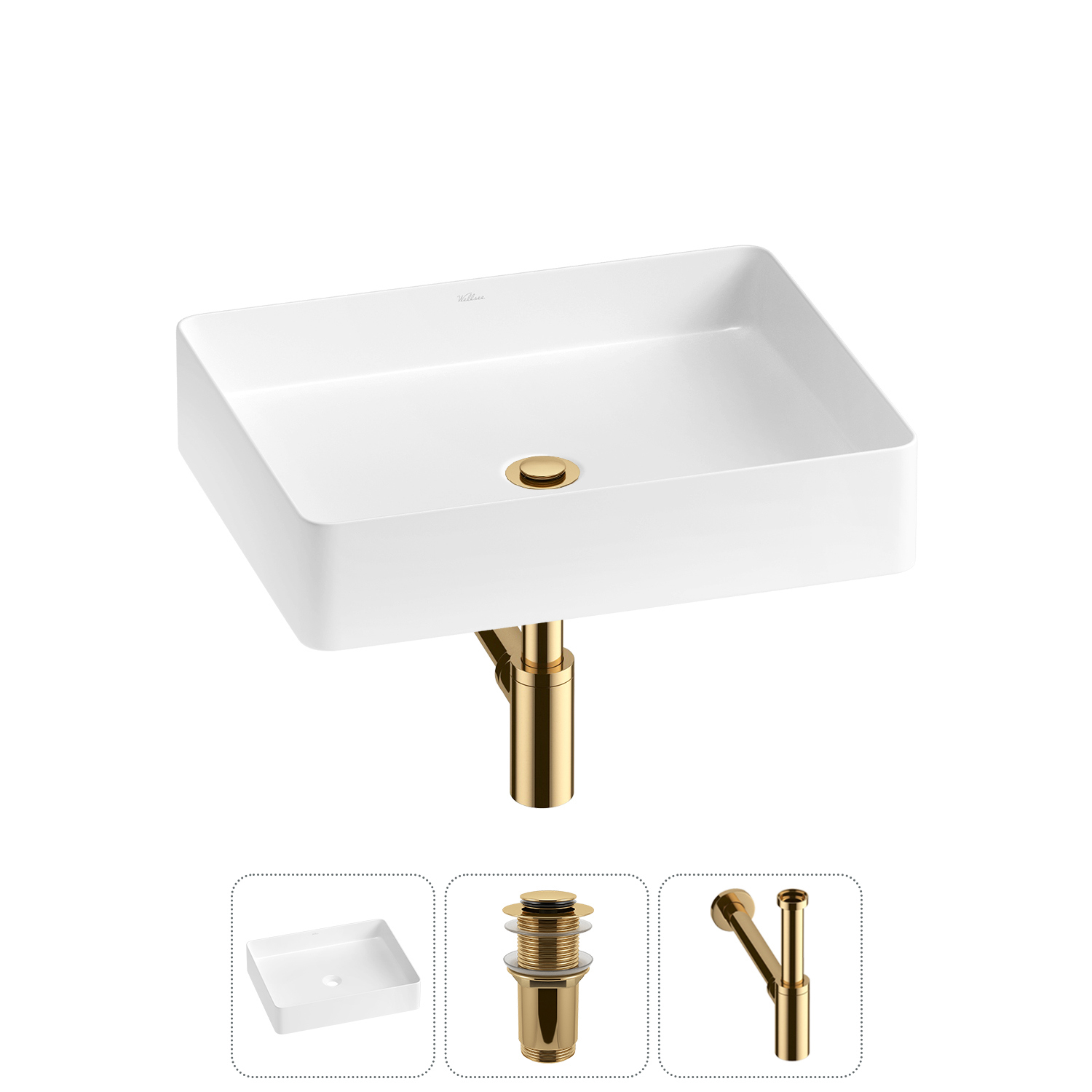 Изображение товара Раковина Wellsee freedom 2.0 20214493R 51 см белая глянцевая керамика