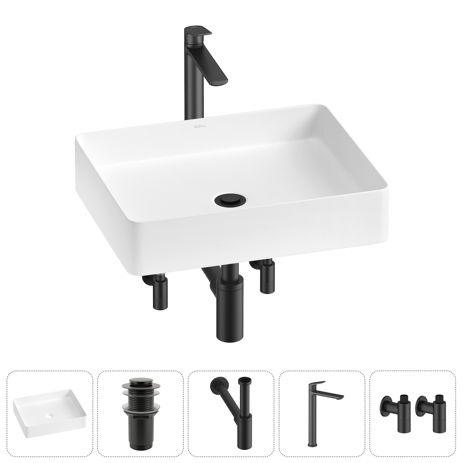 Изображение товара Раковина Wellsee freedom 2.0 51см с комплектующими