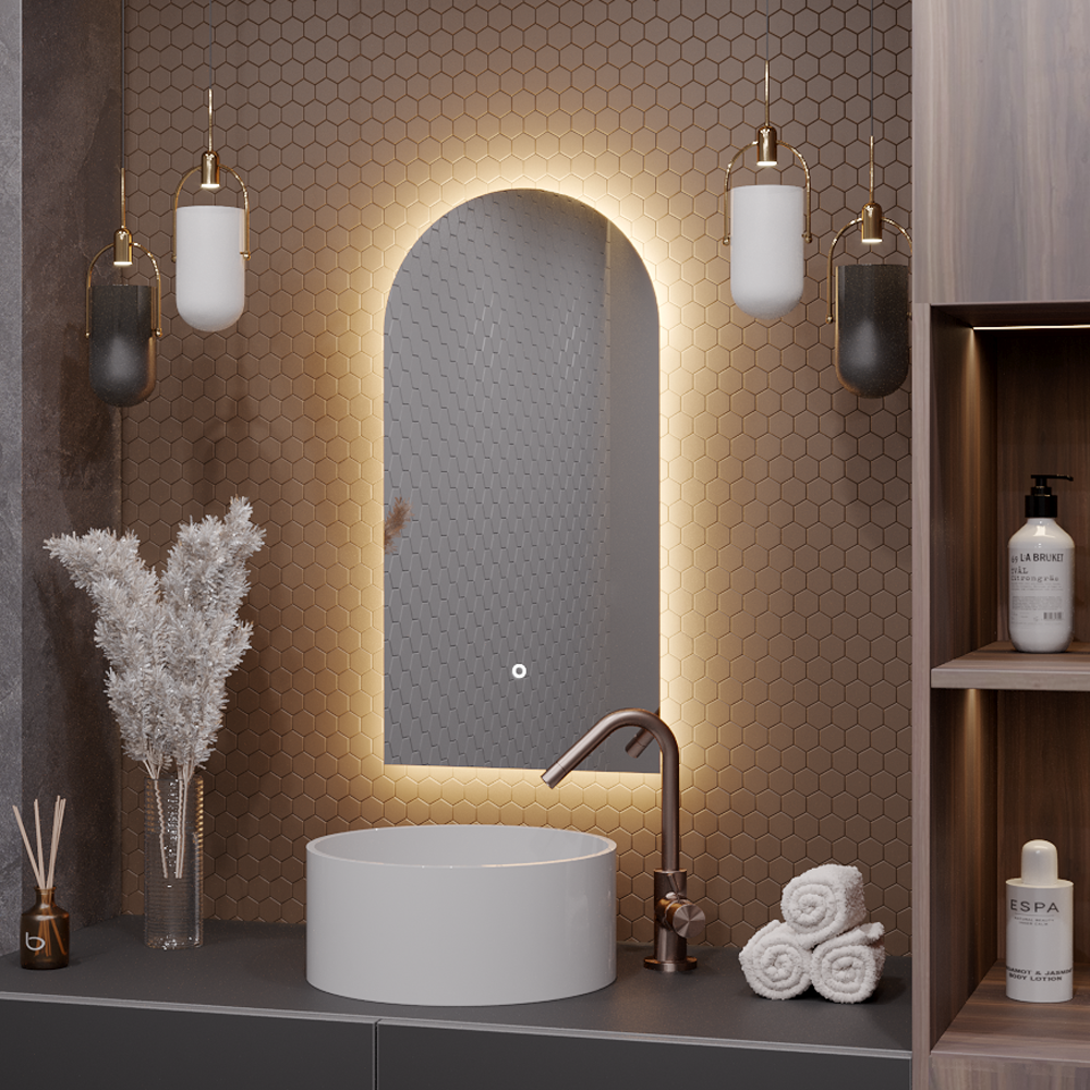 Изображение товара Зеркало Alias Метида 120x60 с LED-подсветкой 3в1, сенсор