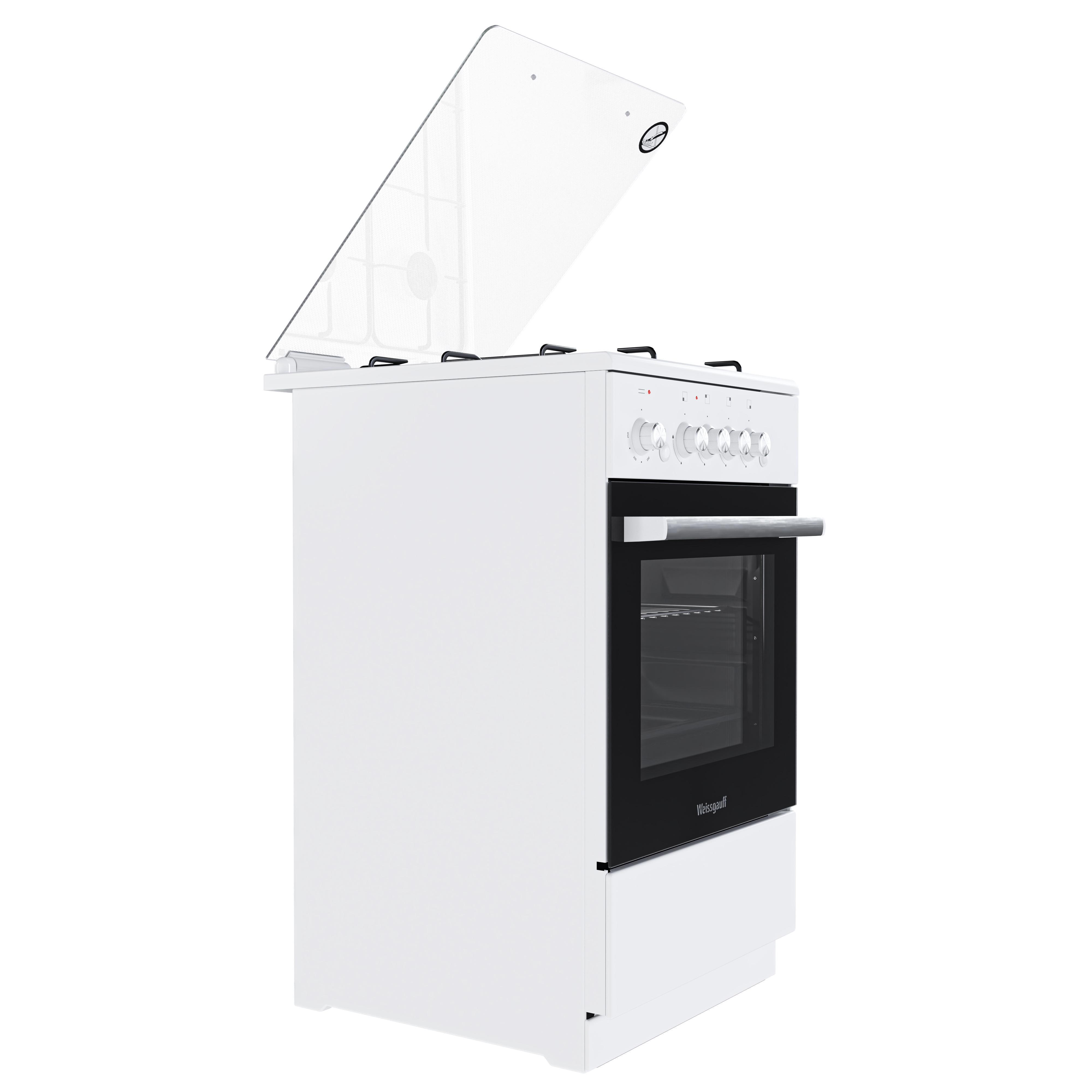 Изображение товара Комбинированная газовая плита Weissgauff WCS K2K02 с духовкой 60 л и газ-контролем