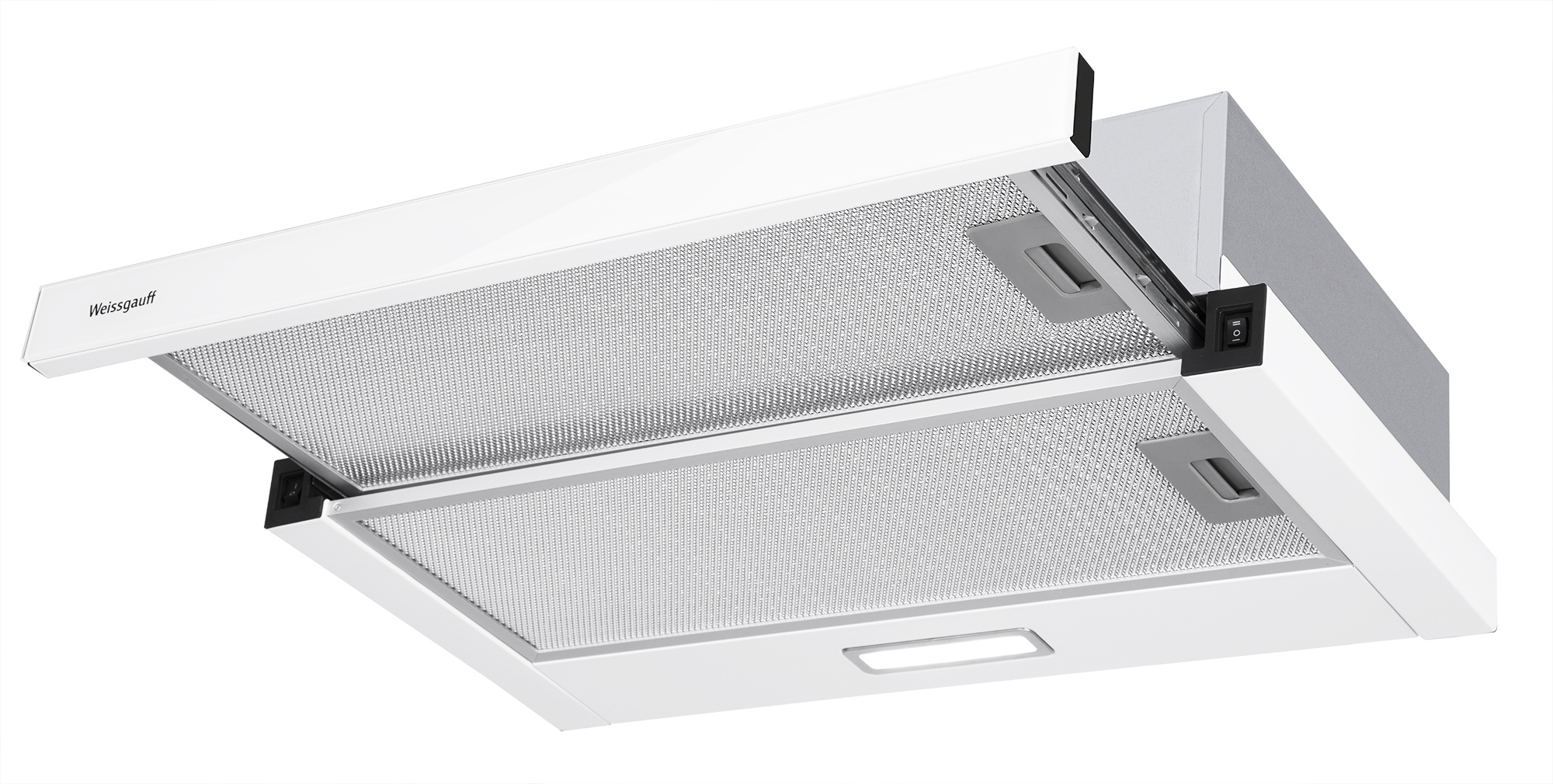 Изображение товара Встраиваемая вытяжка Weissgauff TEL 06 1M WH 450 м3/ч белая с LED освещением