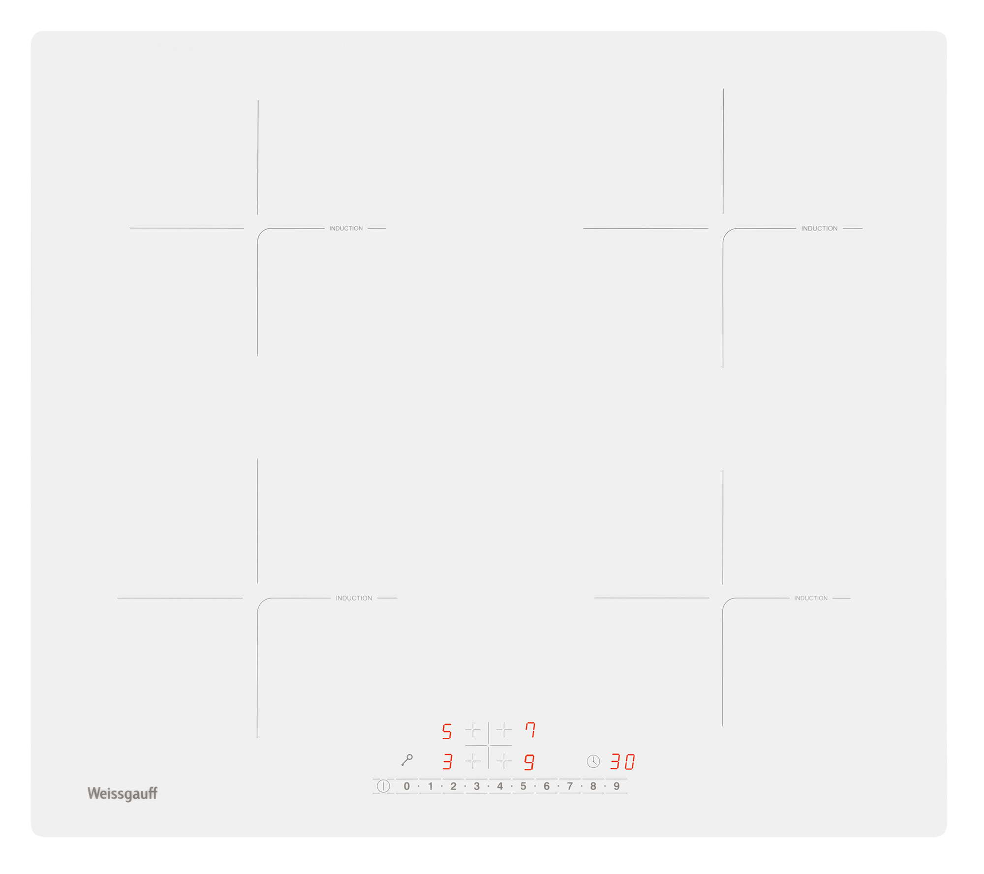 Изображение товара Индукционная варочная панель Weissgauff HI 632 W 4 конфорки белый с сенсорным управлением