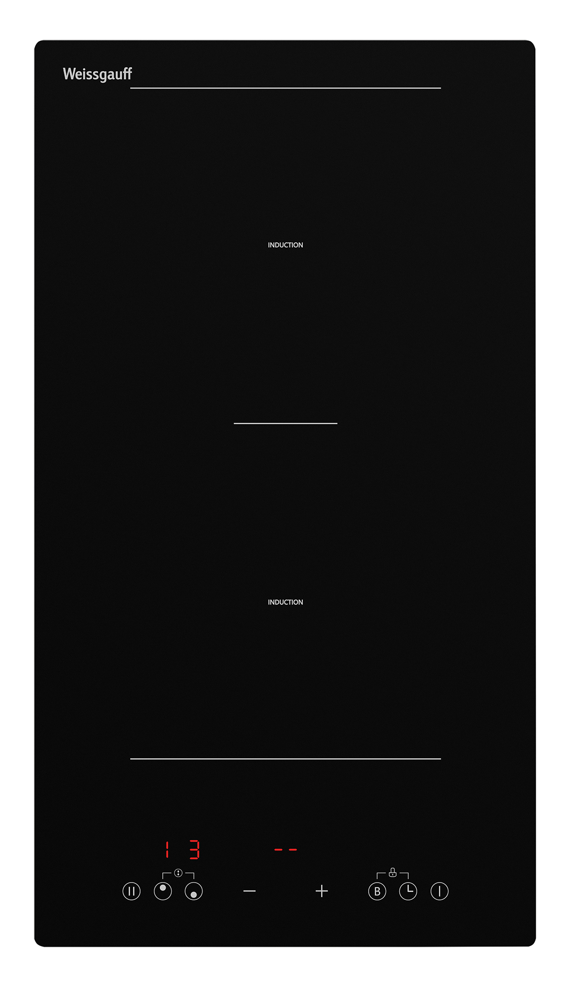 Изображение товара Индукционная варочная панель Weissgauff HI 32 BSCM Flex 28.80 см 2 конфорки цвет черный