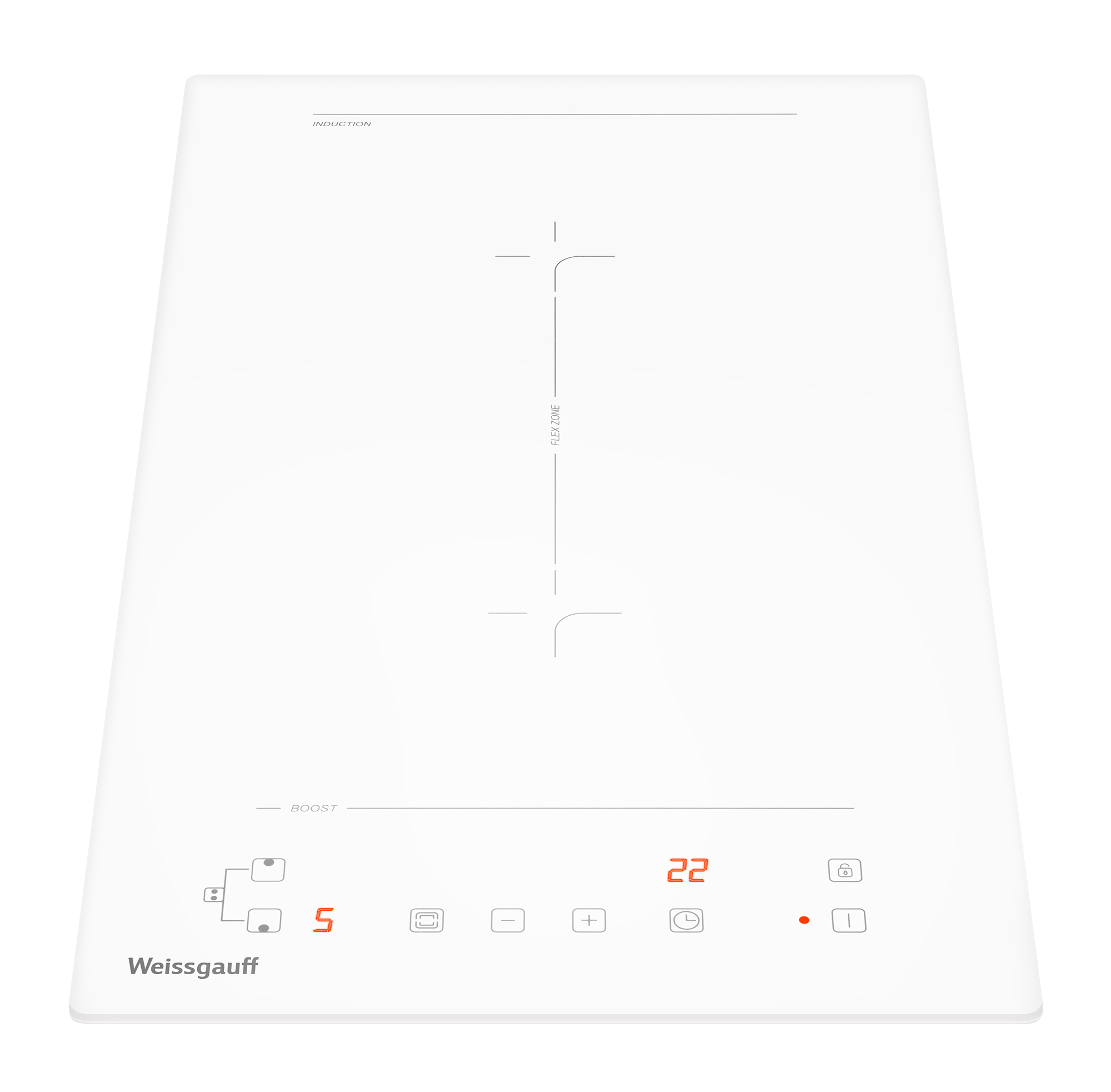 Изображение товара Индукционная варочная панель Weissgauff HI 32 WFZC 2 конфорки белая