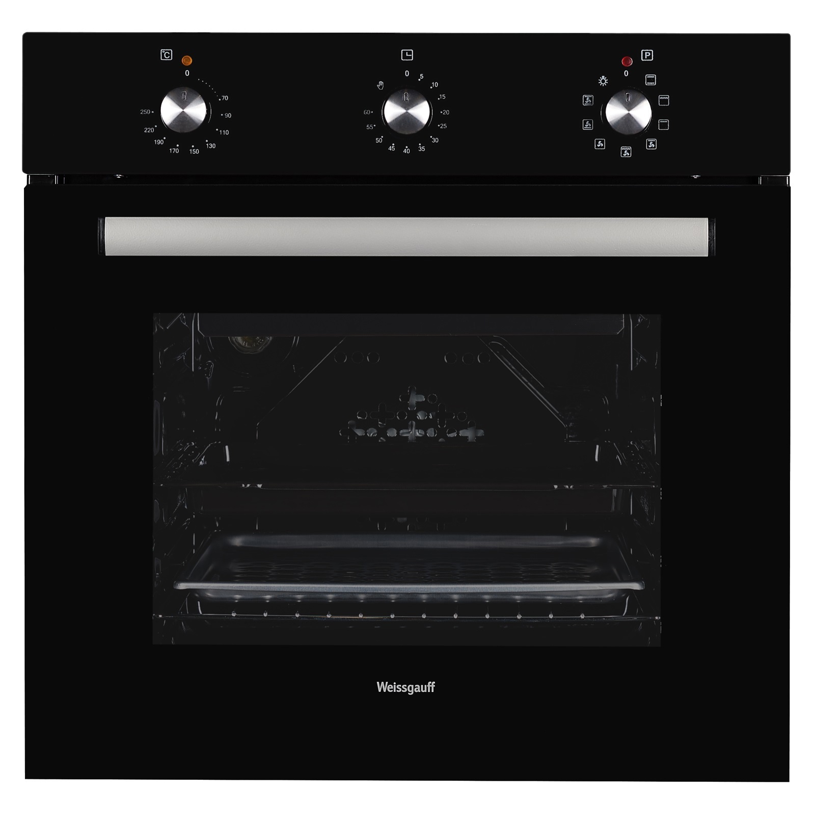 Изображение товара Встраиваемый электрический духовой шкаф Weissgauff EOV 19 MB с 9 режимами и гидролизной очисткой