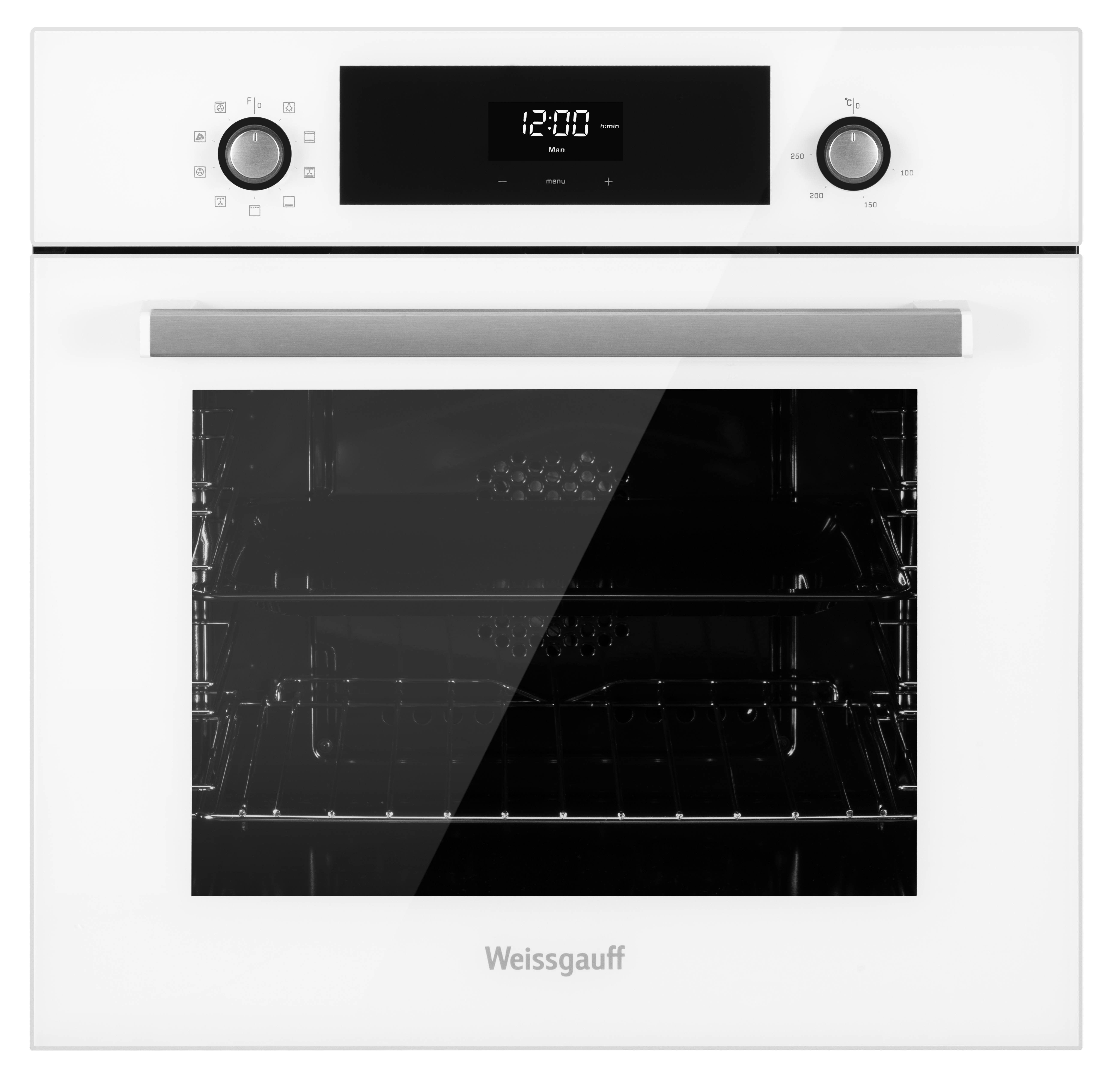 Изображение товара Электрический духовой шкаф Weissgauff EOV 302 SW встраиваемый белый 64л