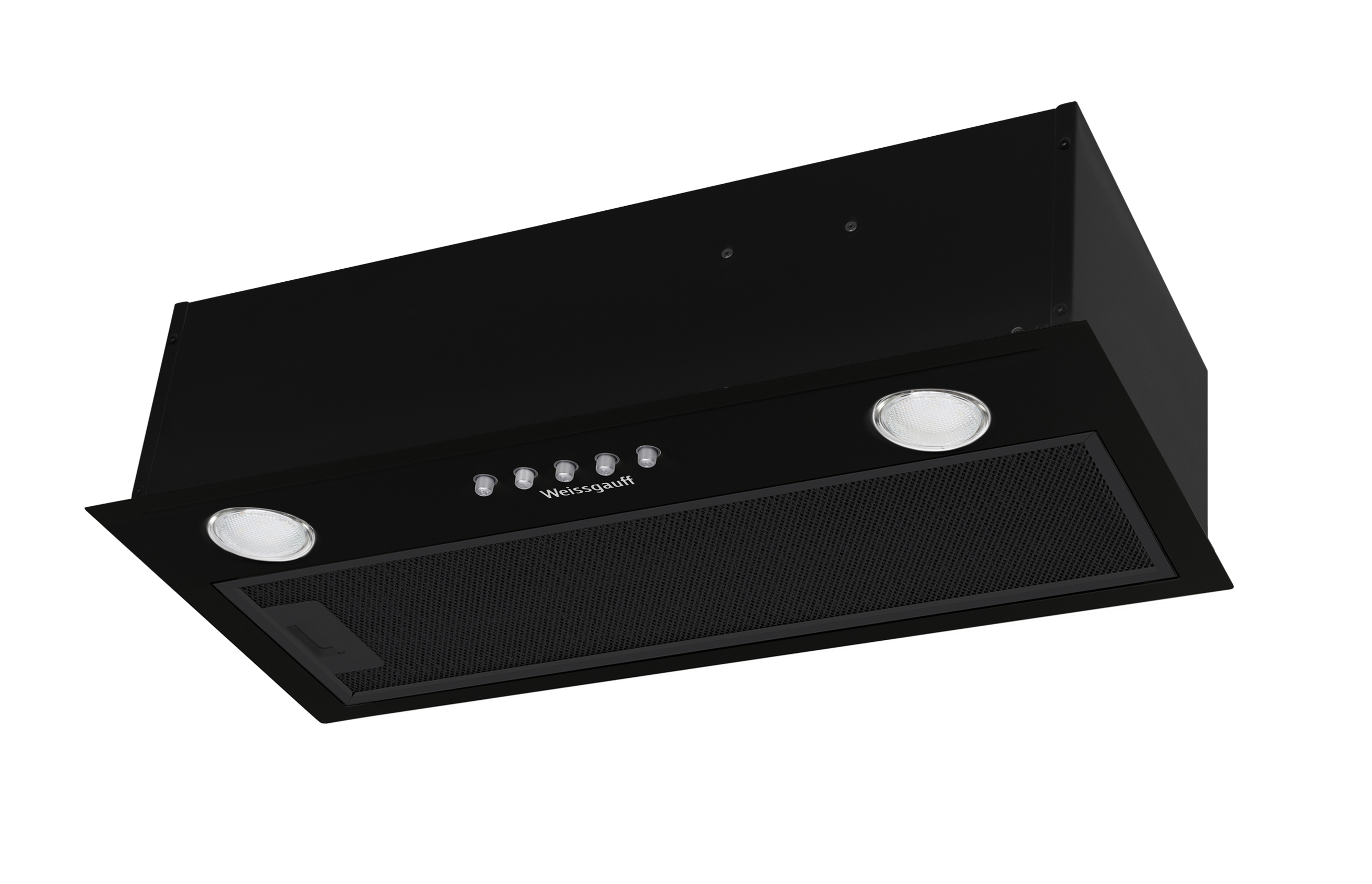Изображение товара Встраиваемая вытяжка Weissgauff Alpha 45 PB BL черная 44.5x55 см