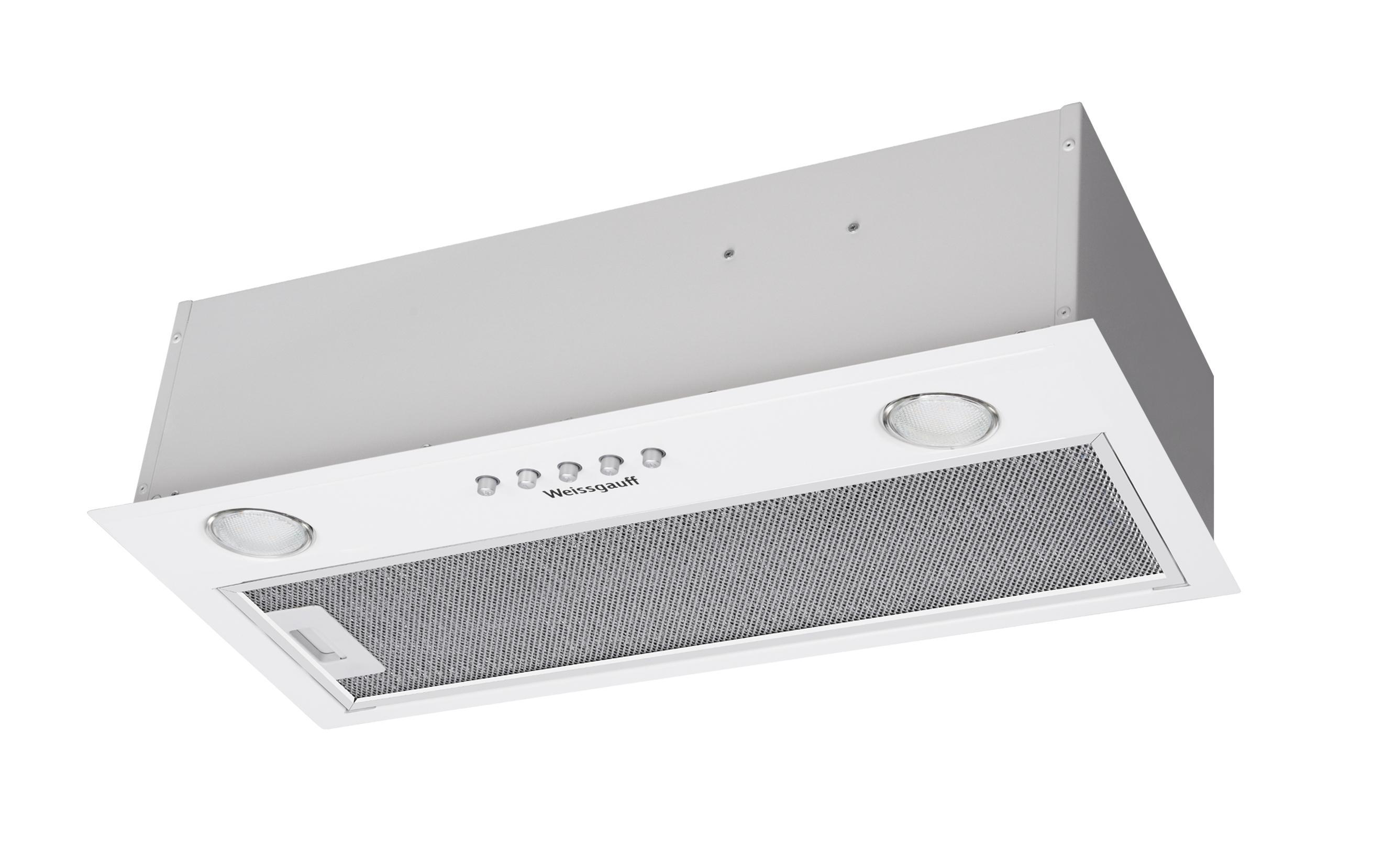Изображение товара Встраиваемая вытяжка Weissgauff Alpha 45 PB WH 900 м³/ч белая