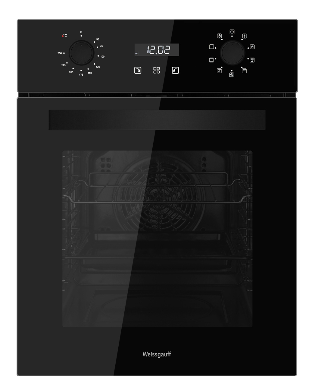 Изображение товара Электрический встраиваемый духовой шкаф Weissgauff EOY 459 PDB 45 см черный