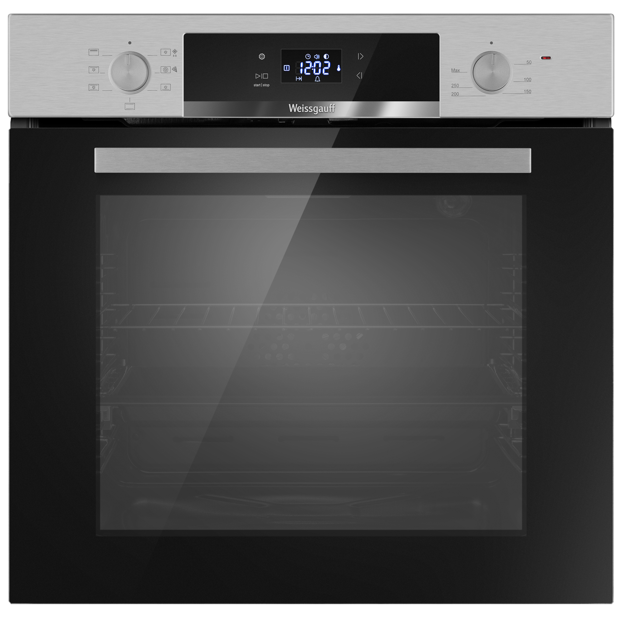 Изображение товара Встраиваемый духовой шкаф Weissgauff PDXS 60х60х54.3 см цвет нержавеющая сталь