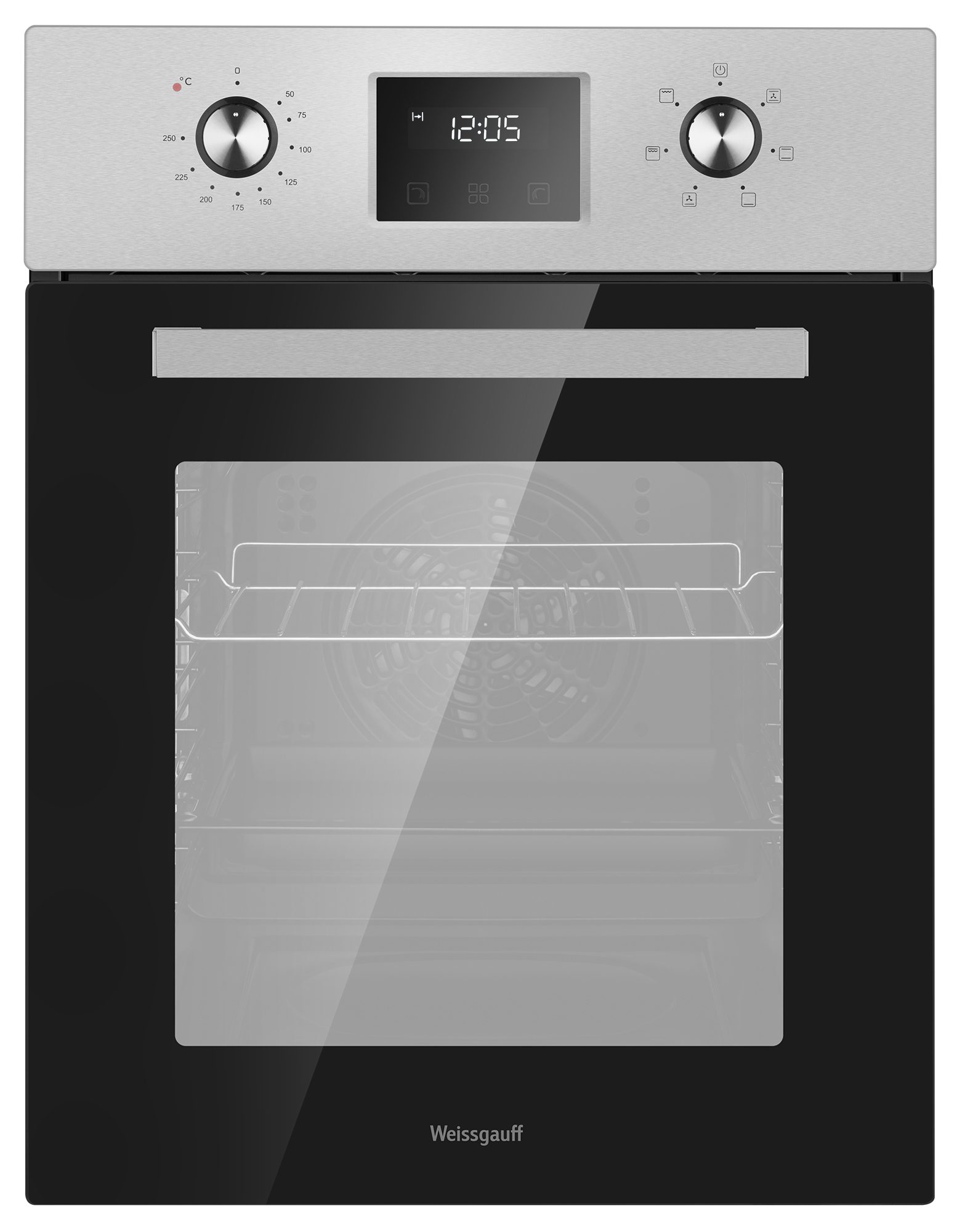 Изображение товара Духовой шкаф Weissgauff 436255 50 литров нержавеющая сталь сенсорное управление
