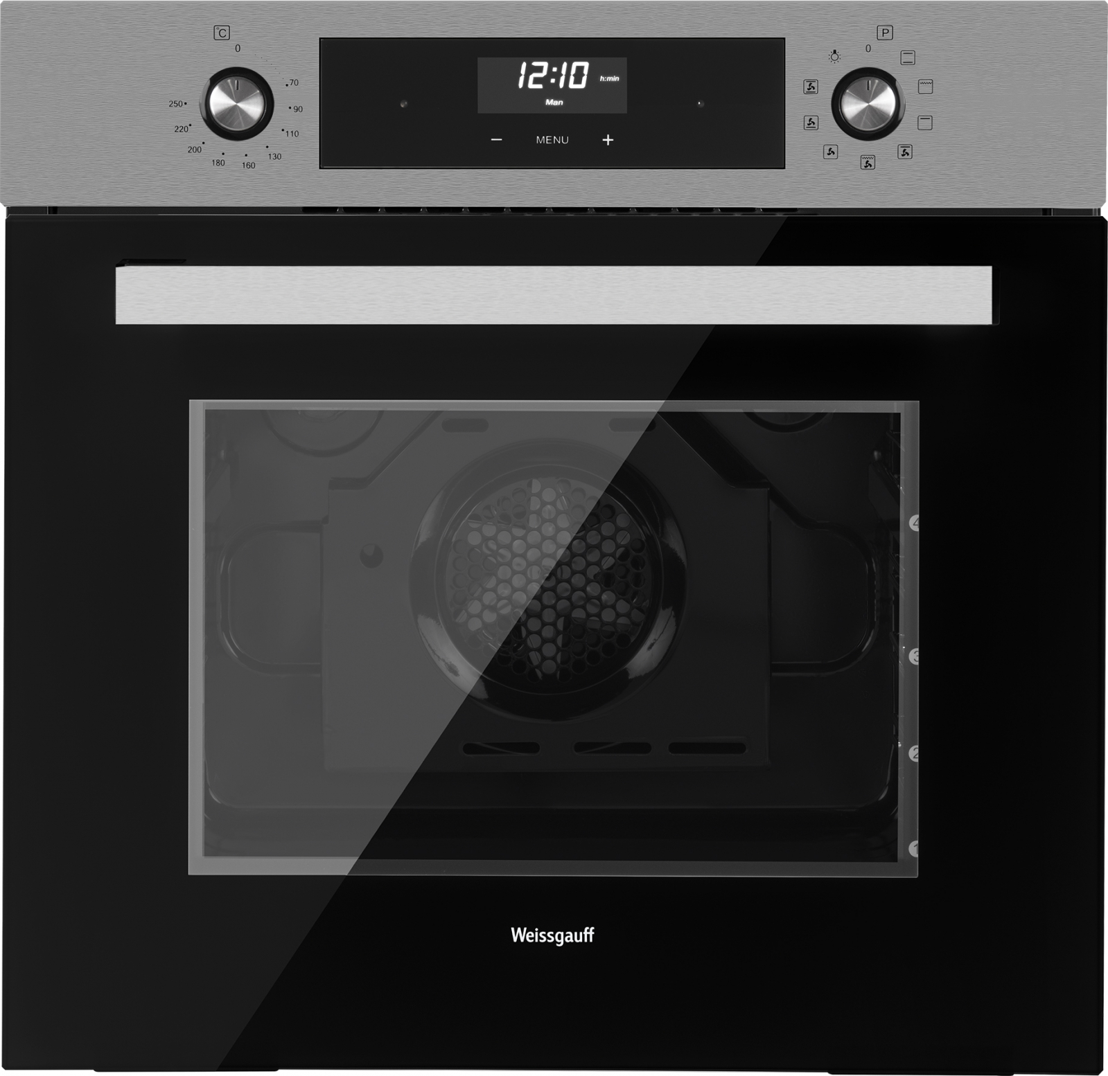 Изображение товара Электрический духовой шкаф Weissgauff EOA 39 PDX 60х59.5х57 см цвет нержавеющая сталь