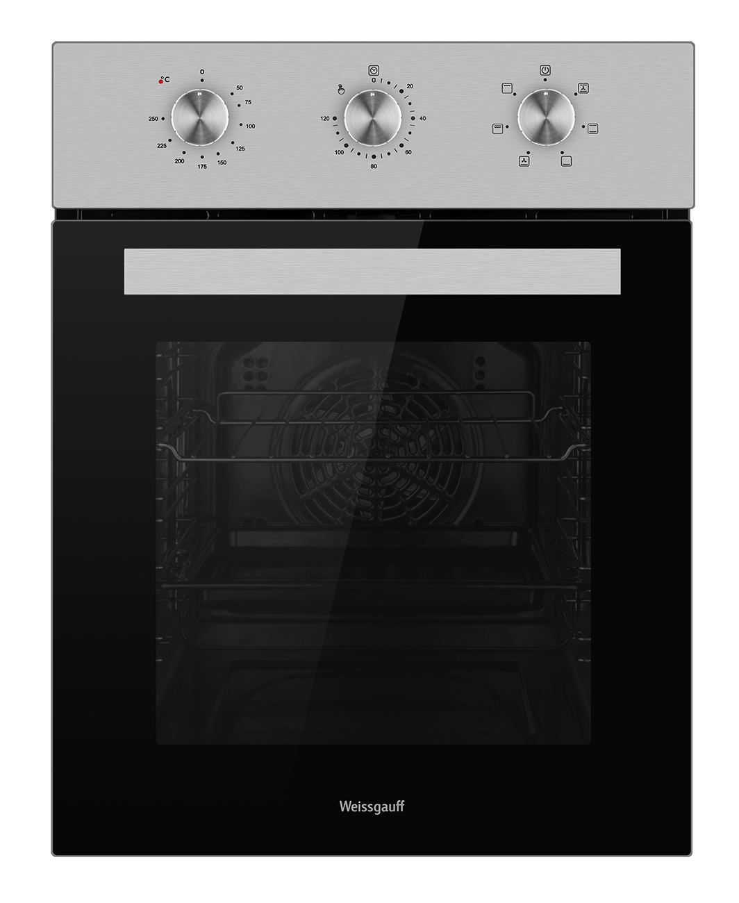 Изображение товара Электрический встроенный духовой шкаф Weissgauff EOY 456 XM 50 л нержавеющая сталь