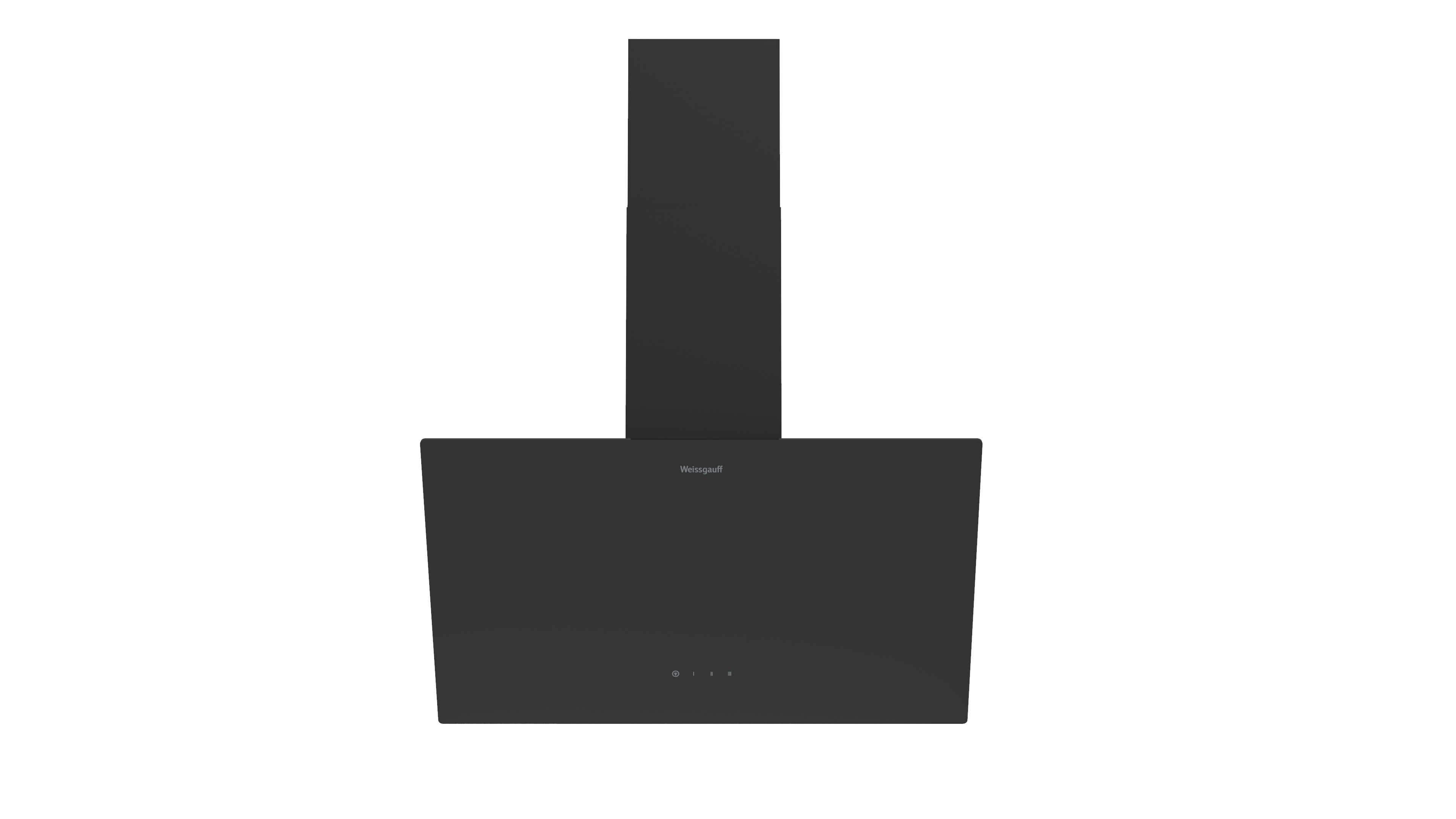 Изображение товара Наклонная вытяжка Weissgauff Yota 606 Touch Black Glass 59.5 см цвет черный